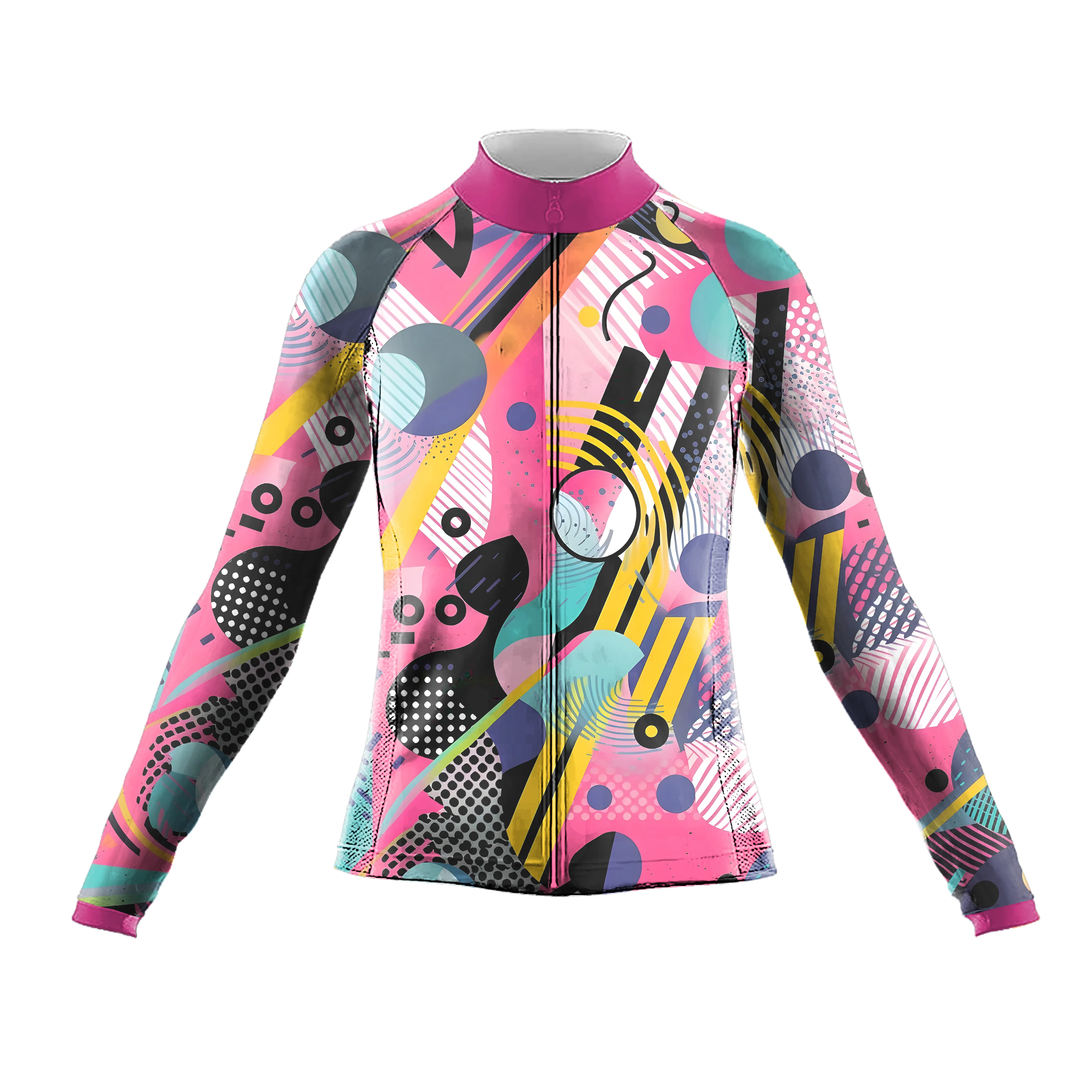 Colorful Women's Long Sleeve Cycling Kit - Image 3