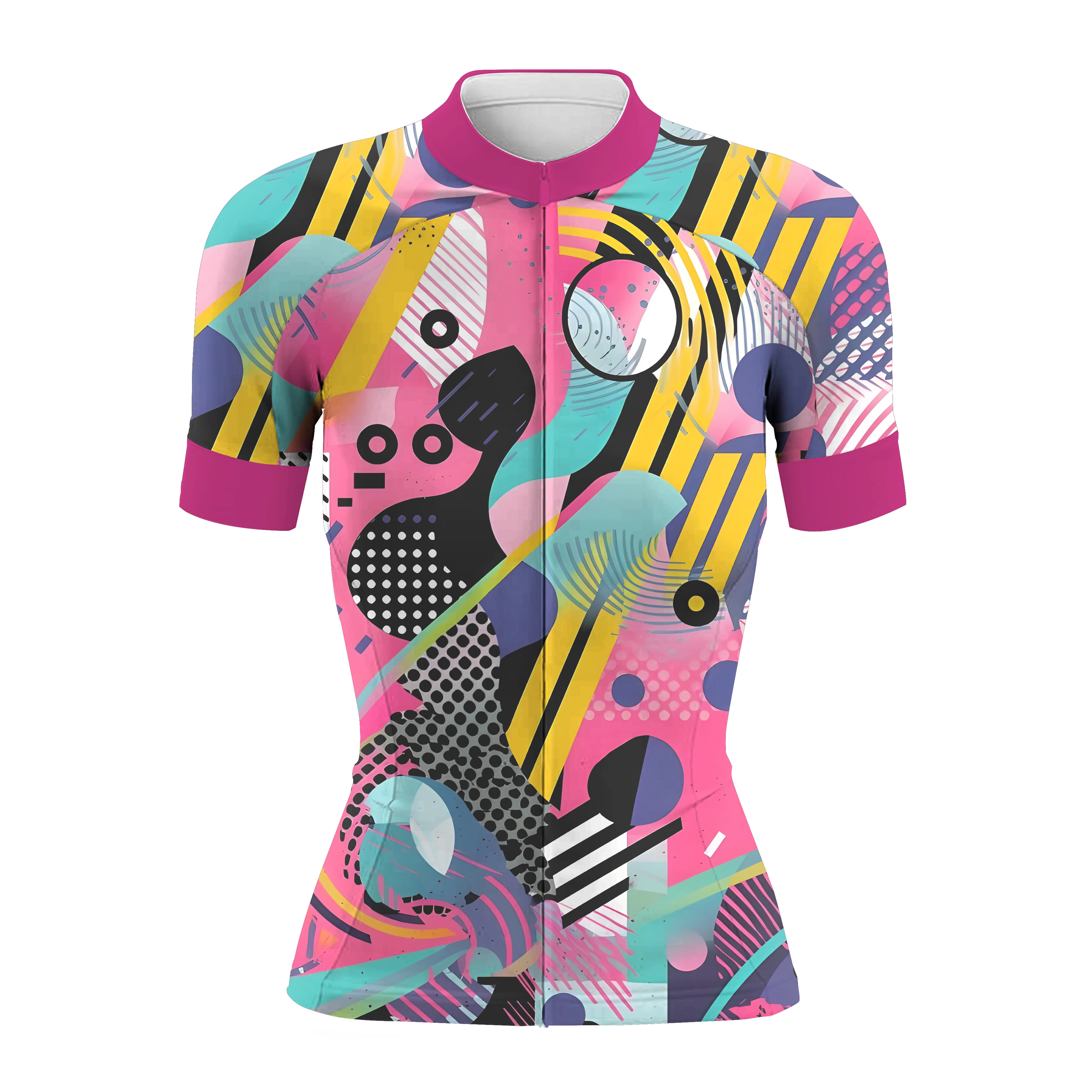 Colorful Women's Short Sleeve Cycling Kit - Image 3