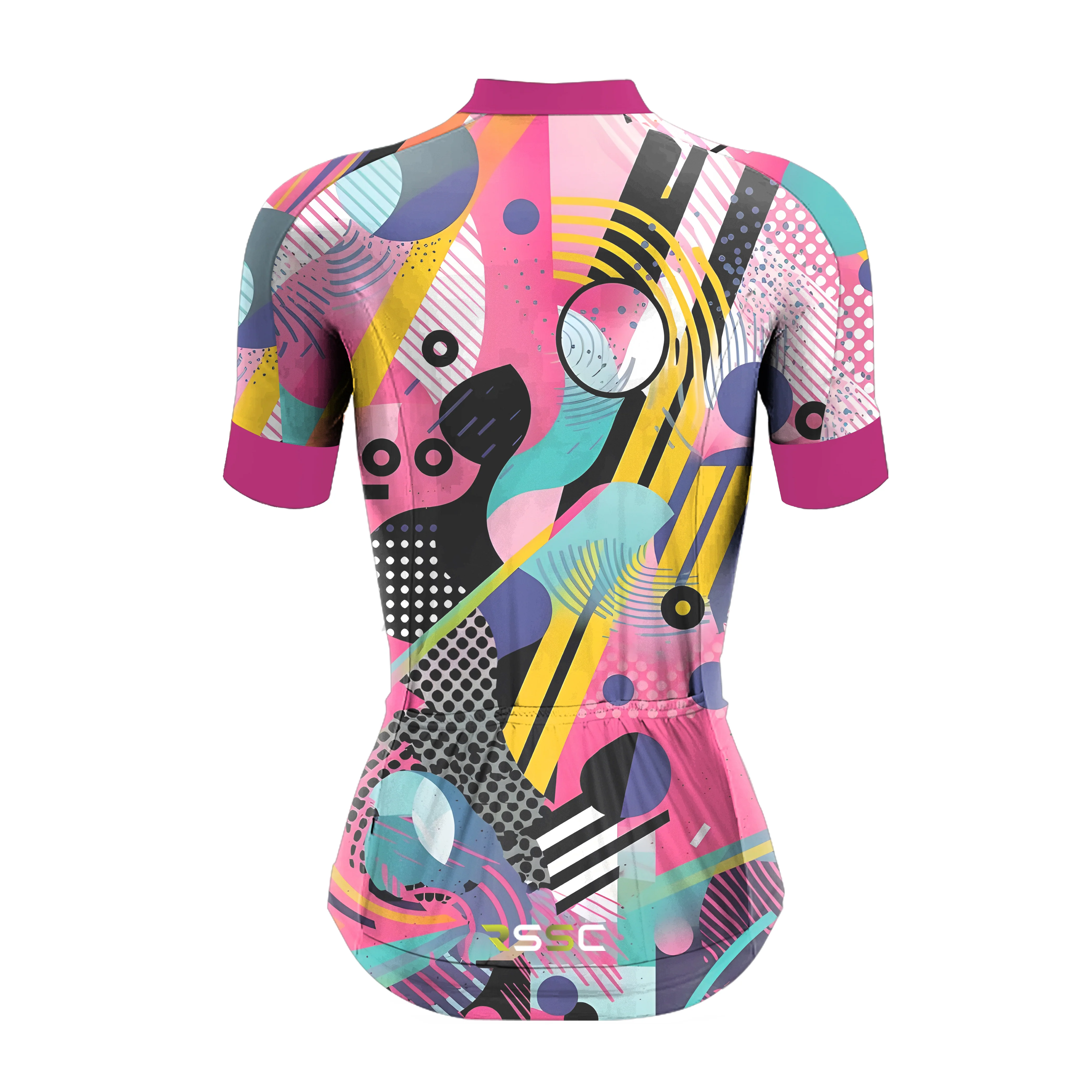 Colorful Women's Short Sleeve Cycling Kit - Image 4