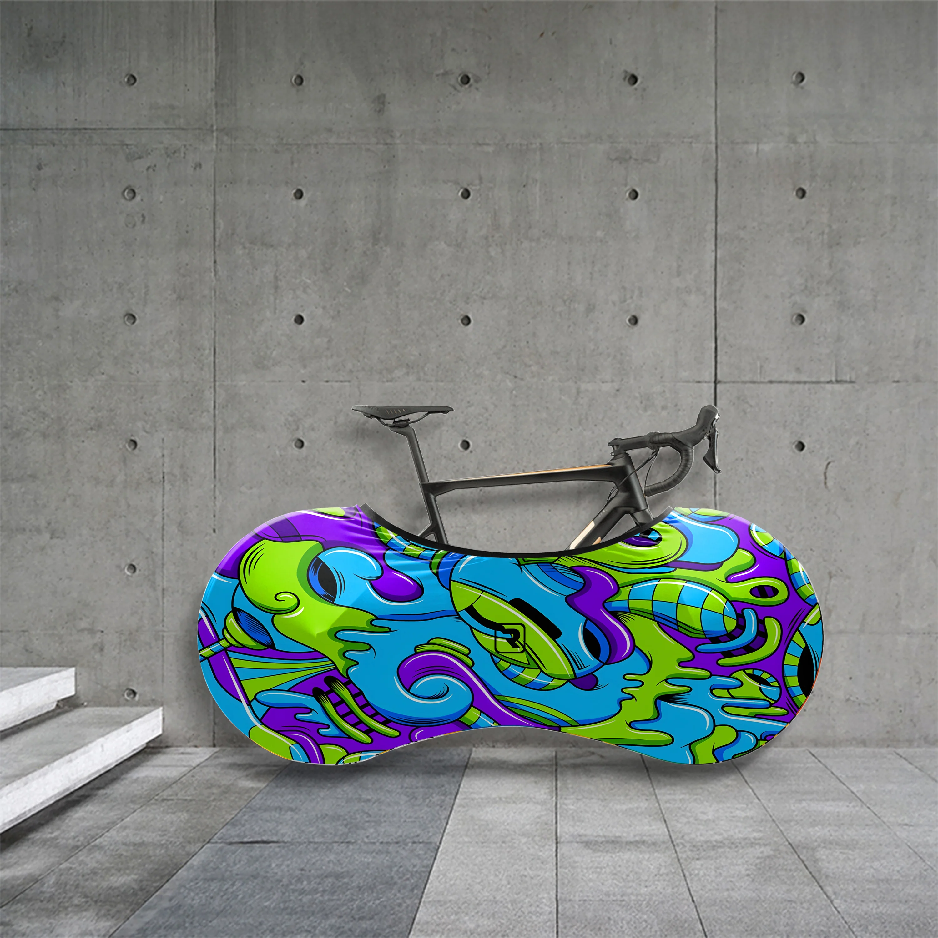 Cool Coloring Chart Bicycle Wheels Cover - Image 2