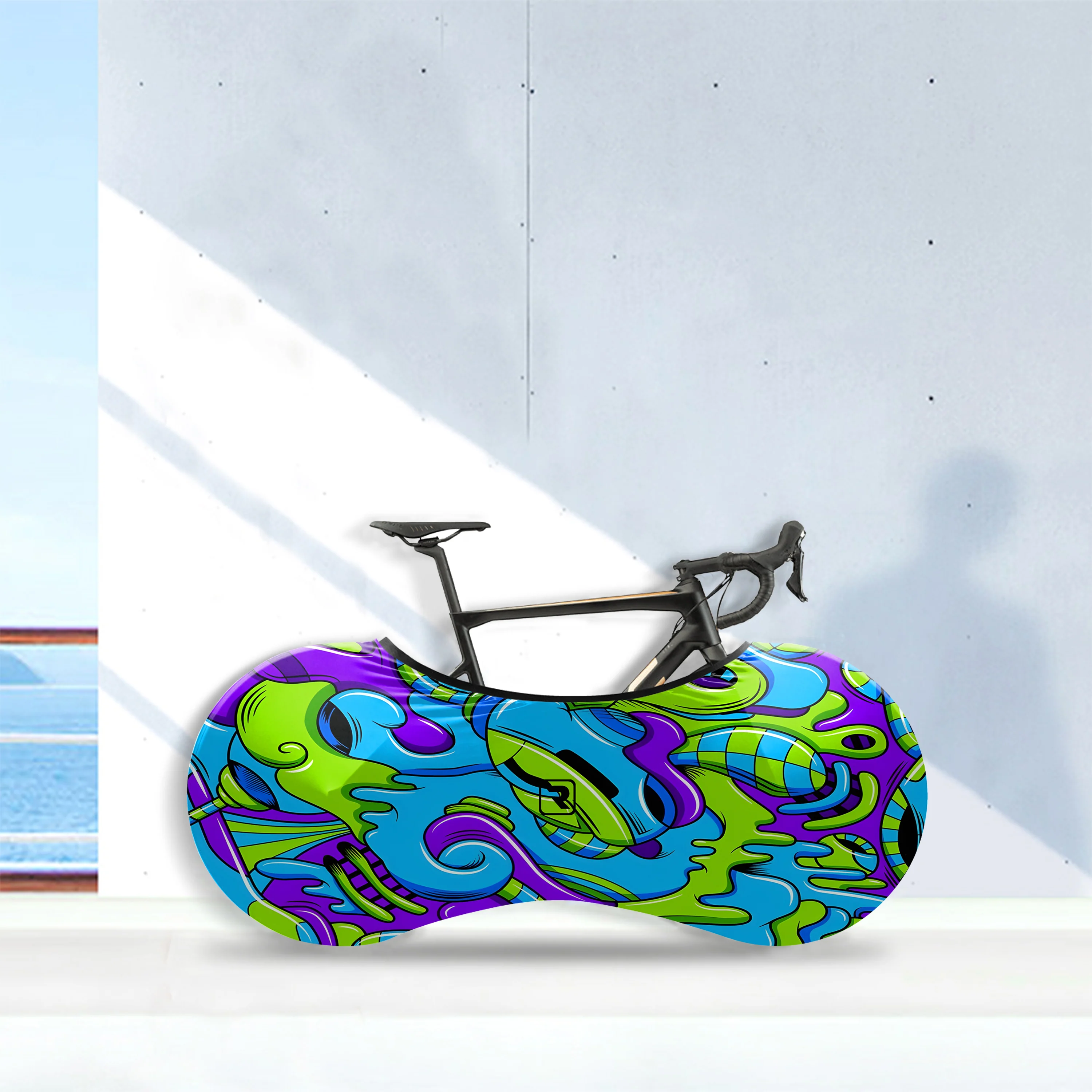 Cool Coloring Chart Bicycle Wheels Cover - Image 5