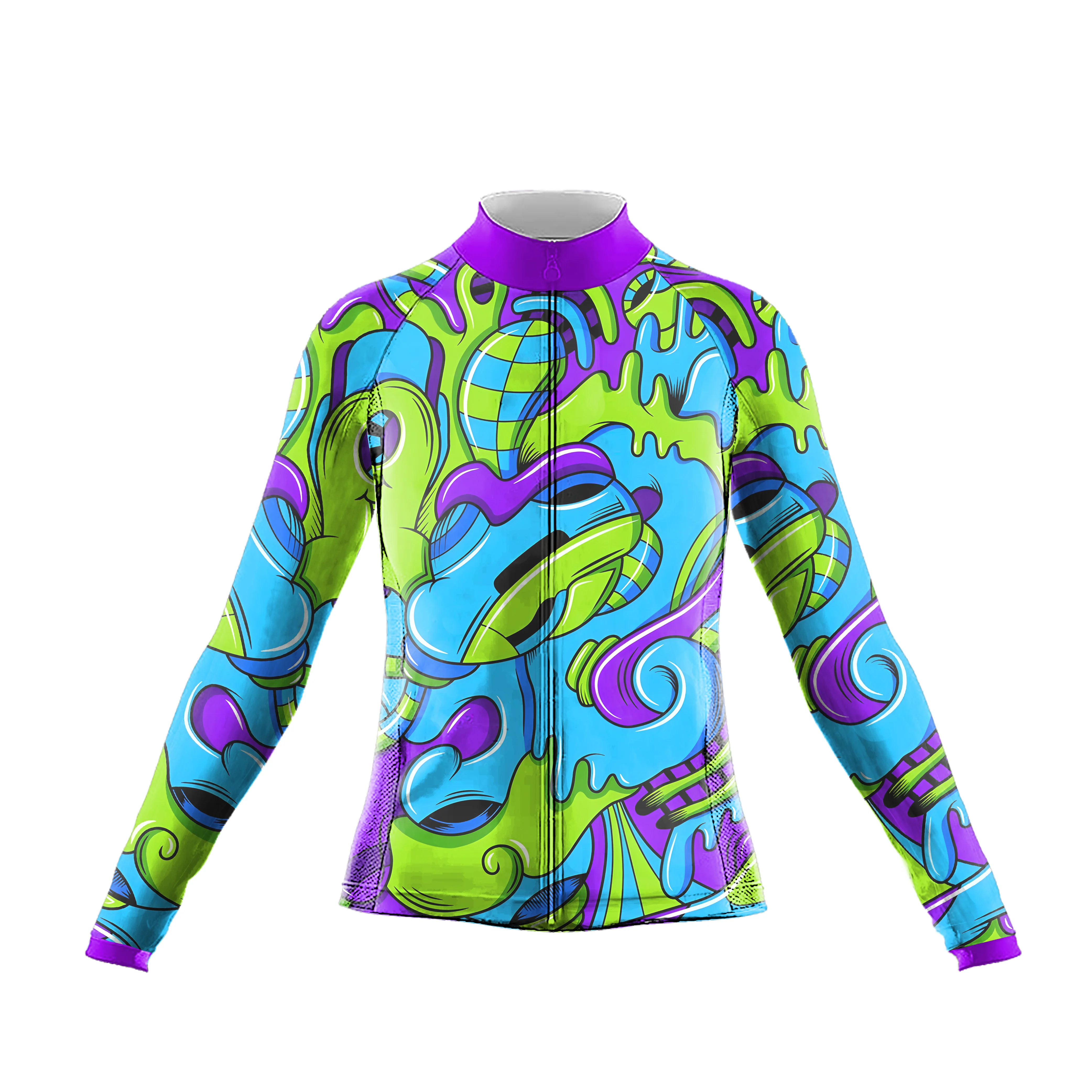 Cool Coloring Chart Women's Long Sleeve Cycling Kit - Image 3