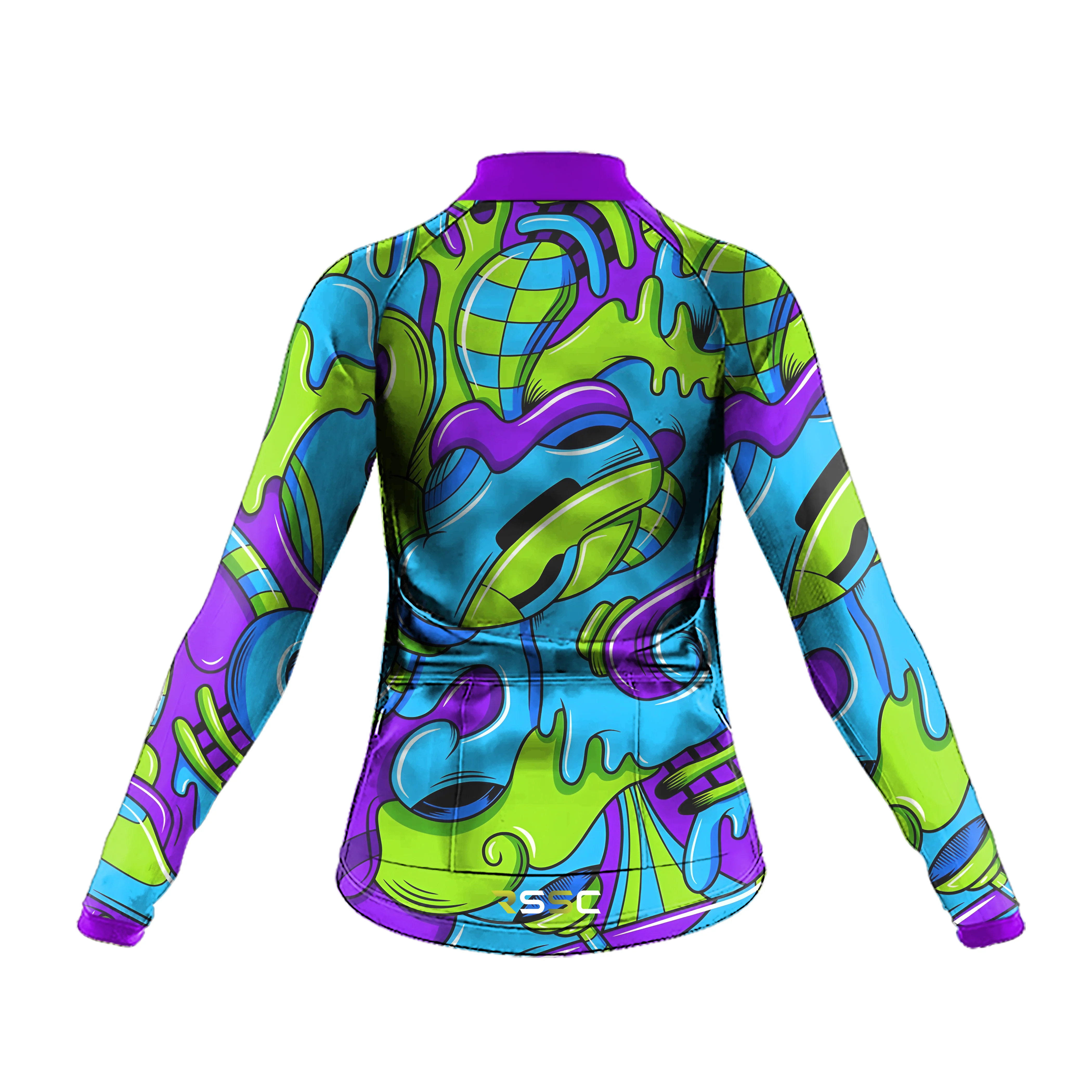 Cool Coloring Chart Women's Long Sleeve Cycling Kit - Image 4