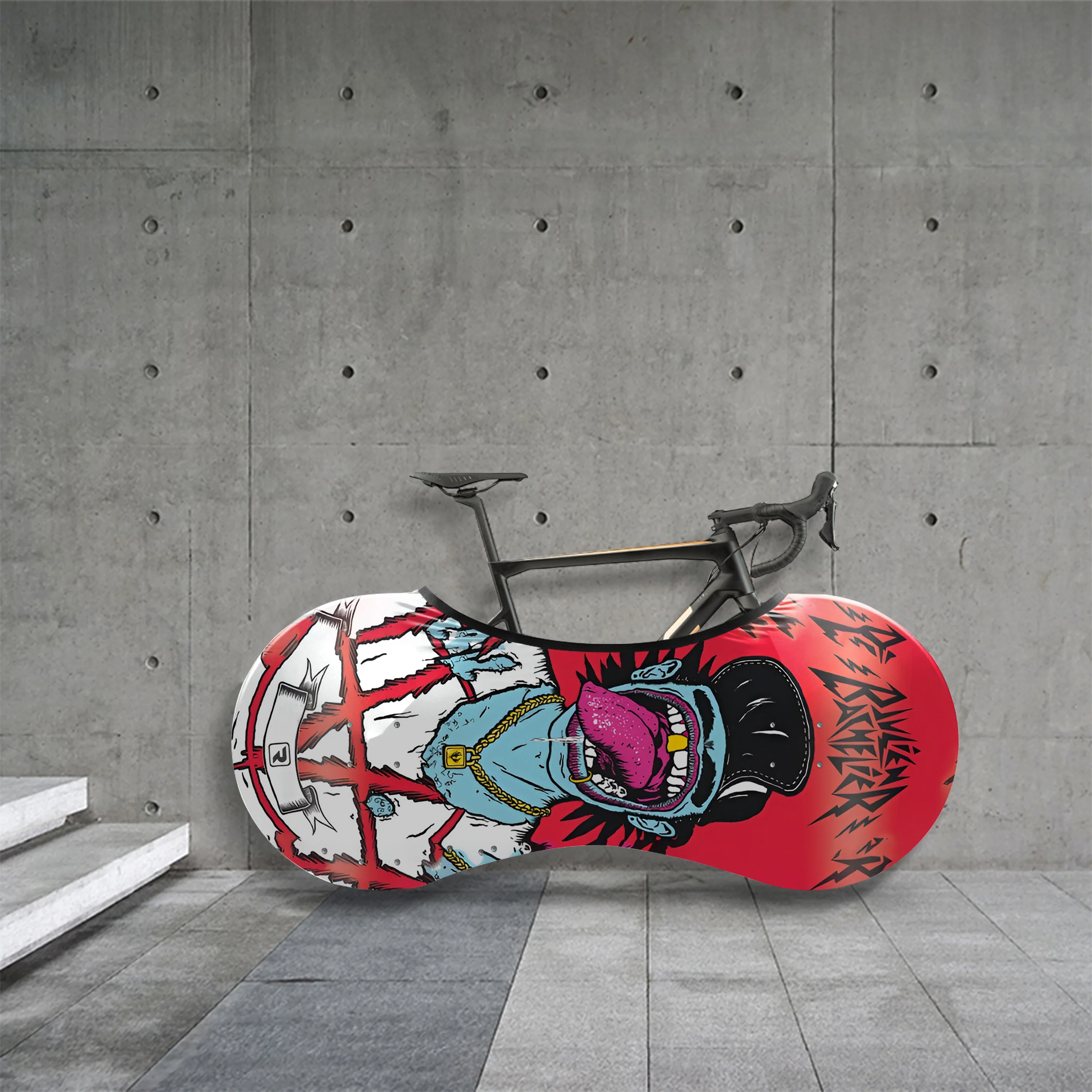 Creative Head Design Bicycle Wheels Cover - Image 4