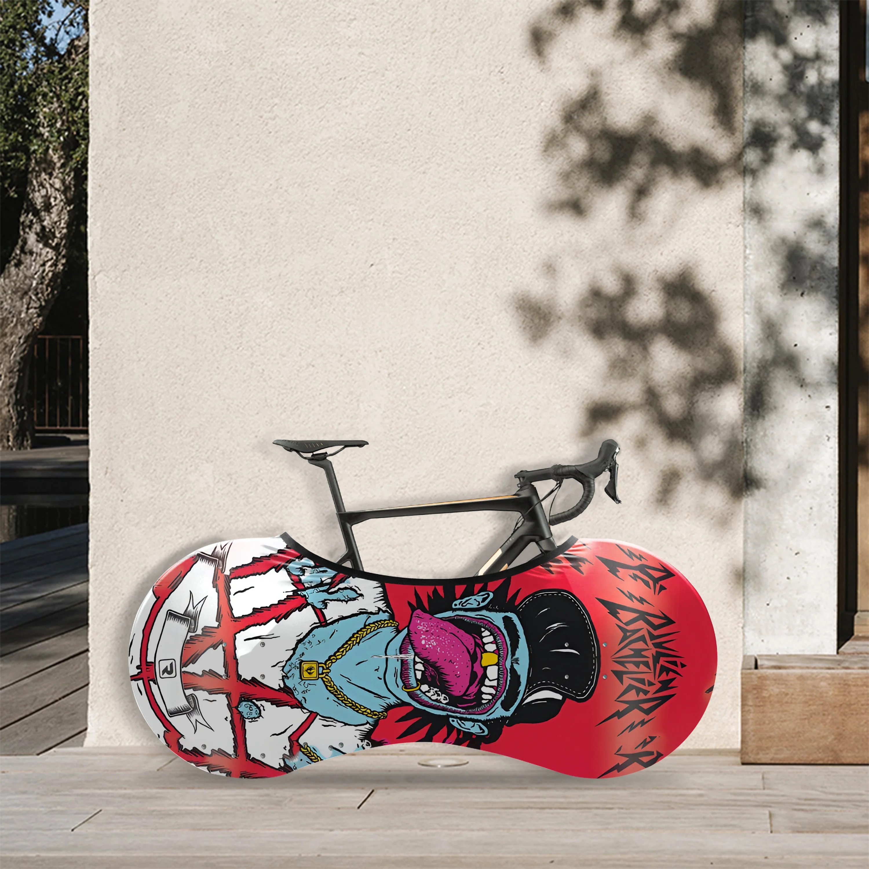 Creative Head Design Bicycle Wheels Cover - Image 5