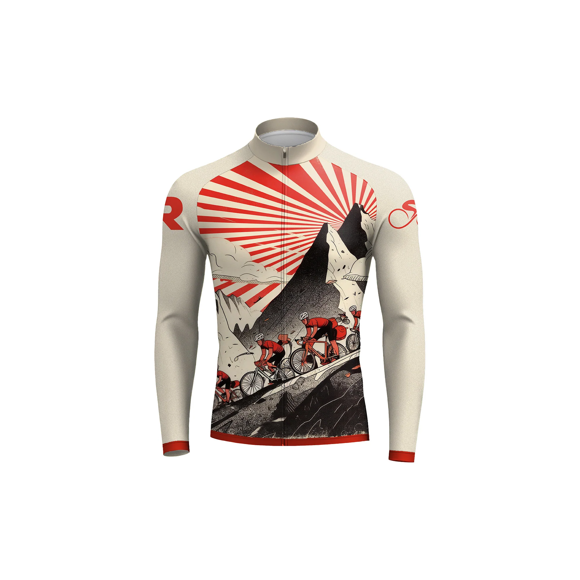 Crimson Ascent Pro Men's Long Sleeve Cycling Kit - Image 3