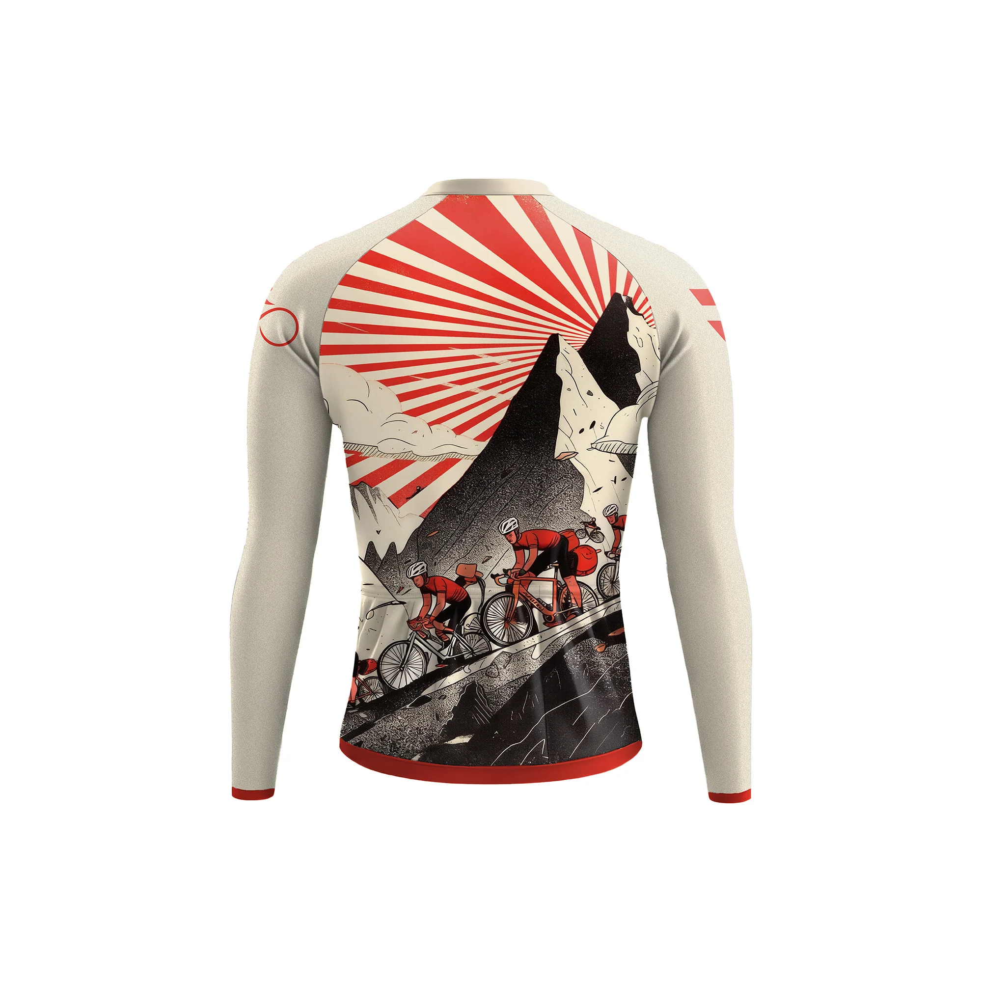 Crimson Ascent Pro Men's Long Sleeve Cycling Kit - Image 4