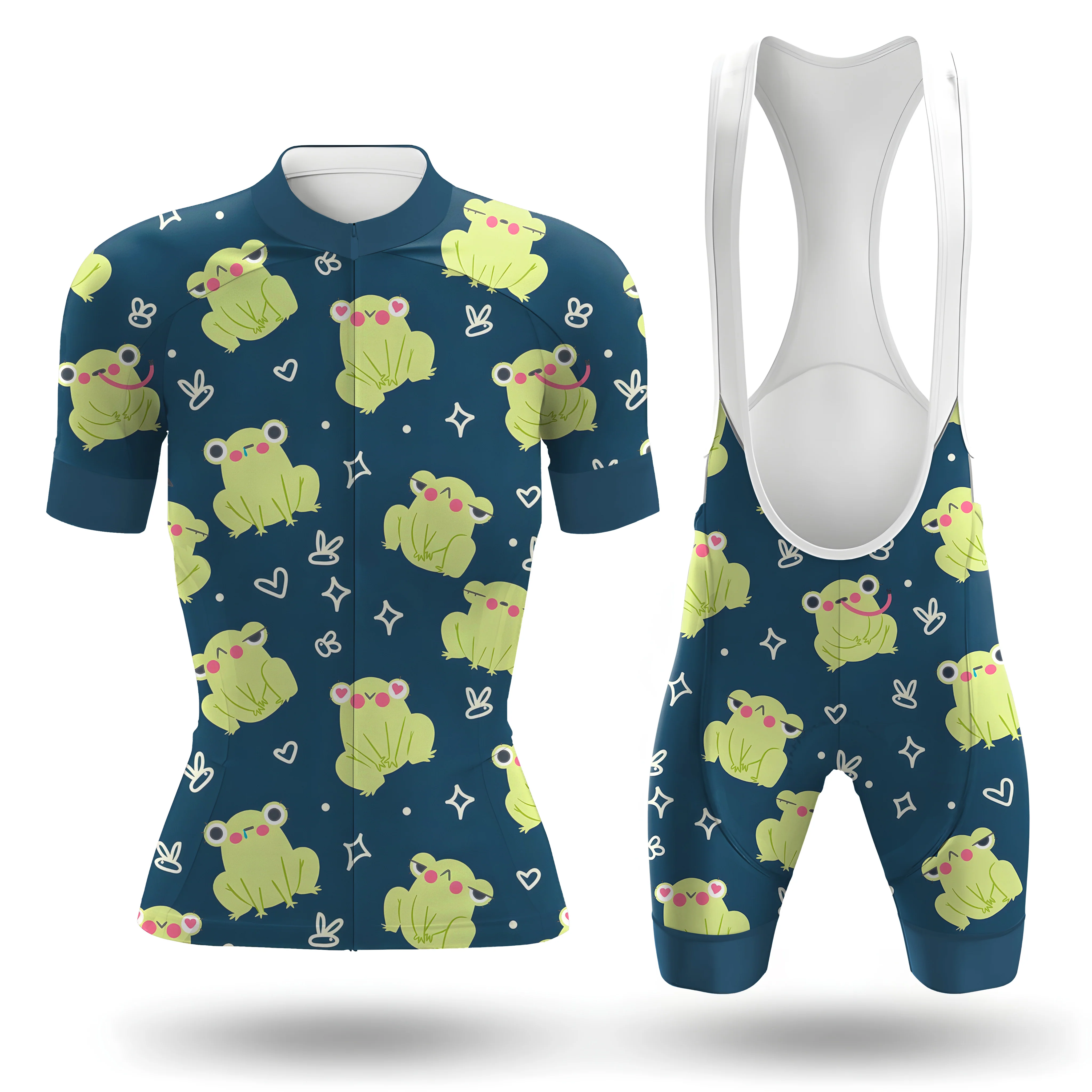 Cute Frog Pet Women's Short Sleeve Cycling Kit