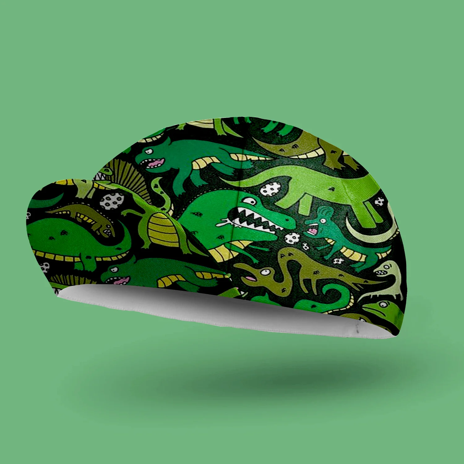 Cute Green Dinosaur Cycling Cap