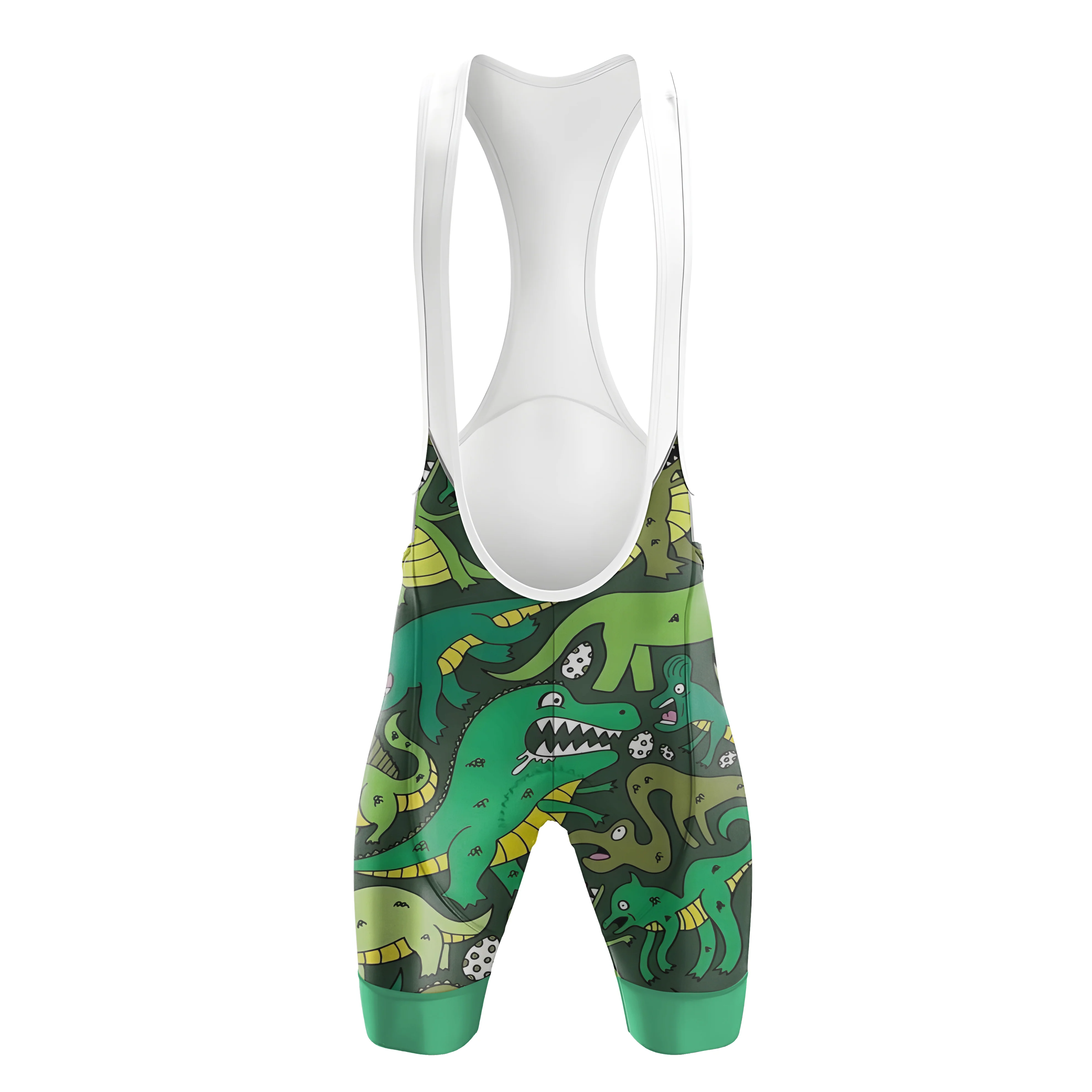 Cute Green Dinosaur Men's Cycling Kit - Image 5