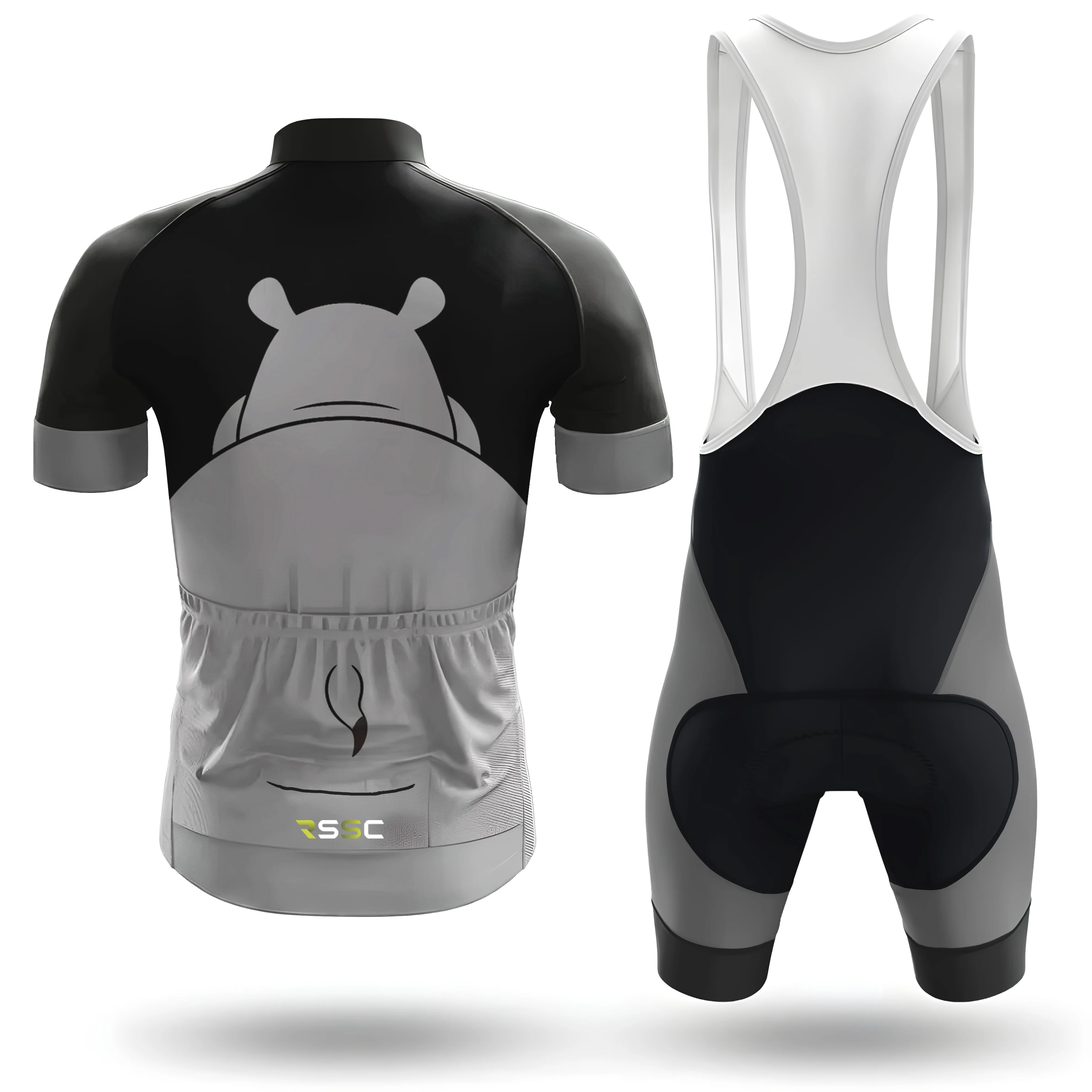 Cute hippopotamus Men's Cycling Kit - Image 2