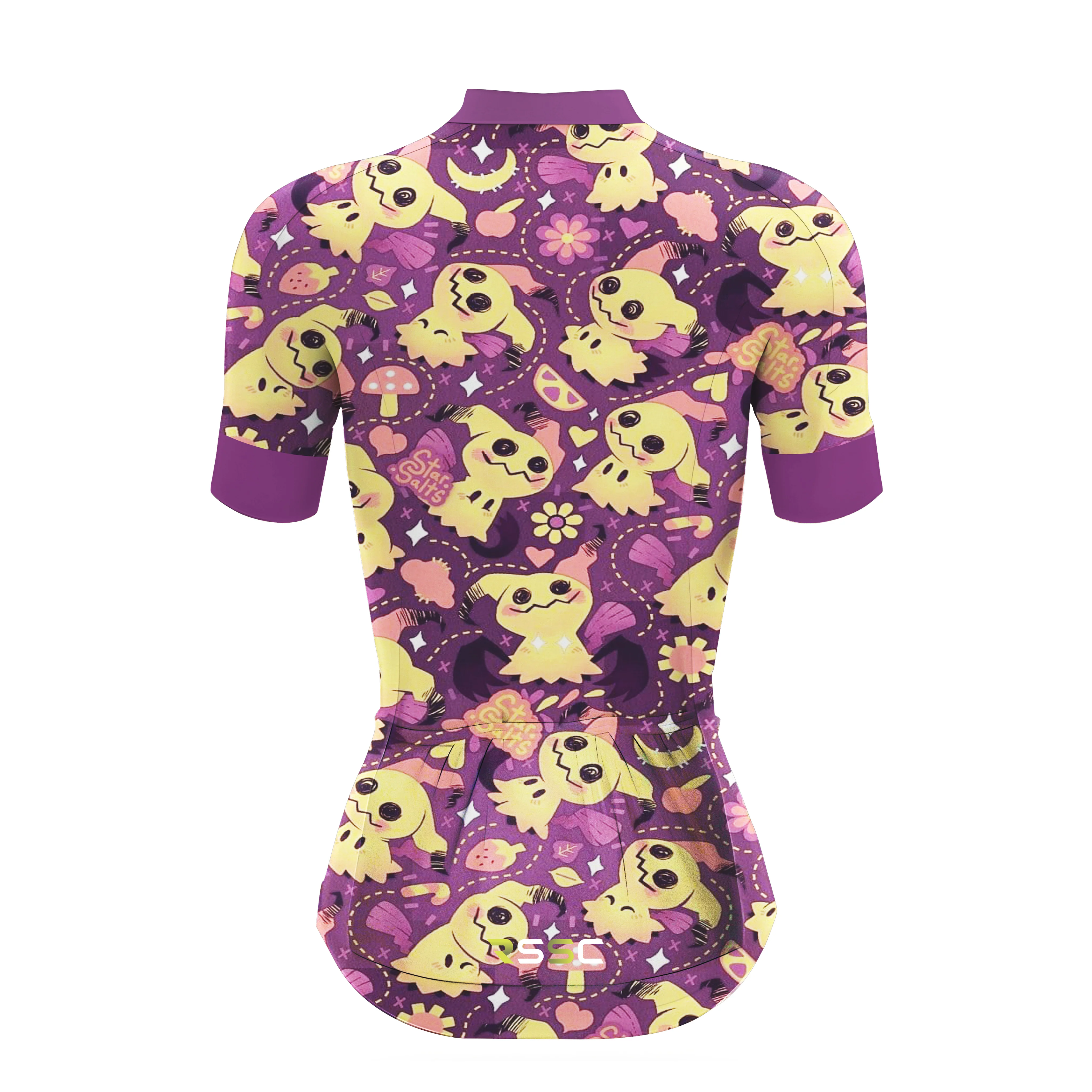 Cute Mimikyu Women's Short Sleeve Cycling Kit - Image 4