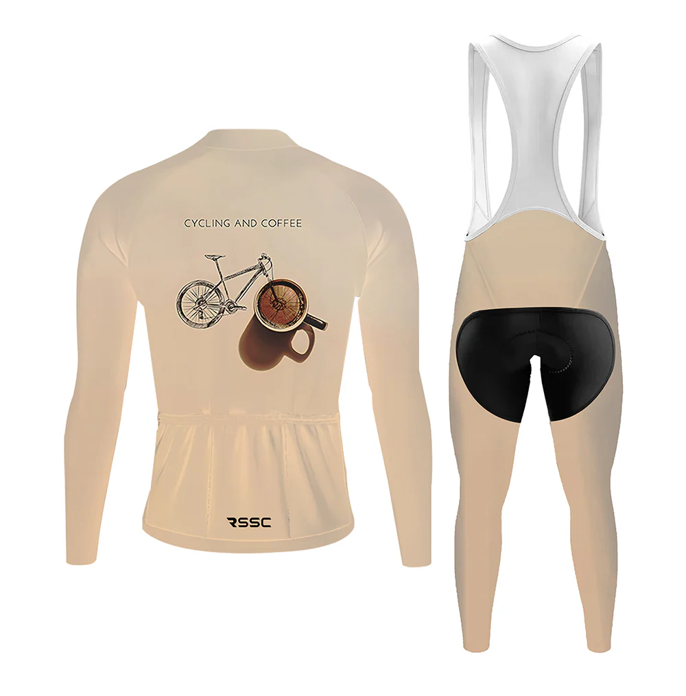 Cycling And Coffee Men's Long Sleeve Cycling Kit - Image 2