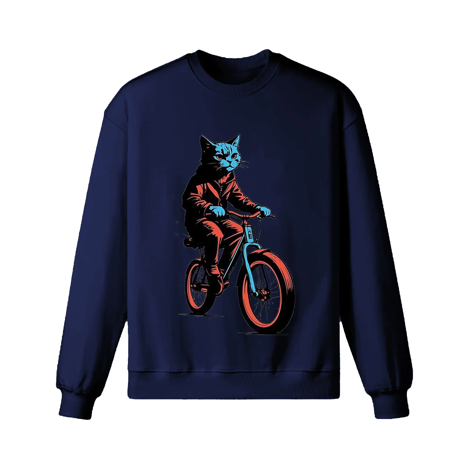 Cycling Cat Sweatshirt - Image 6