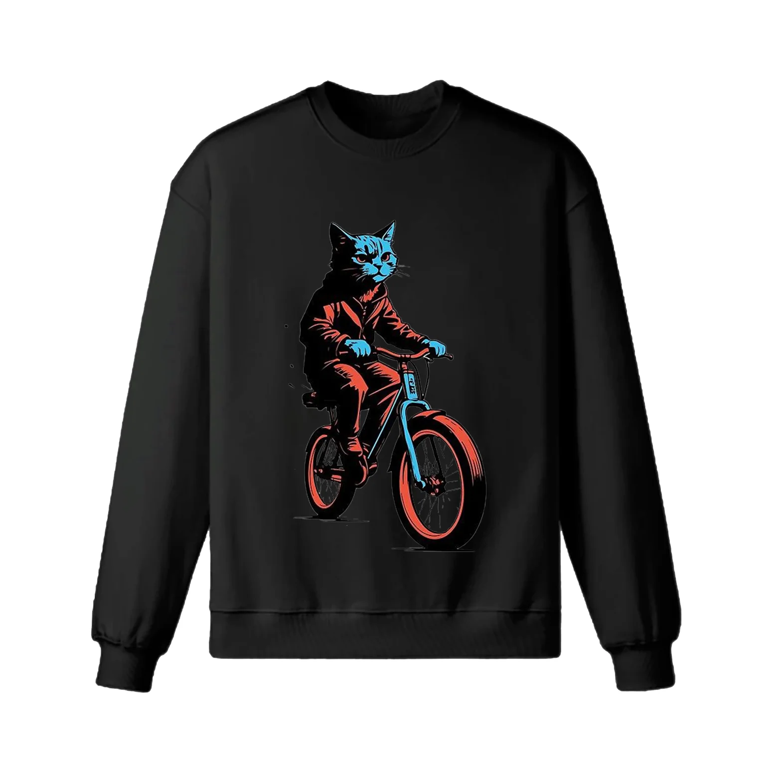 Cycling Cat Sweatshirt - Image 8