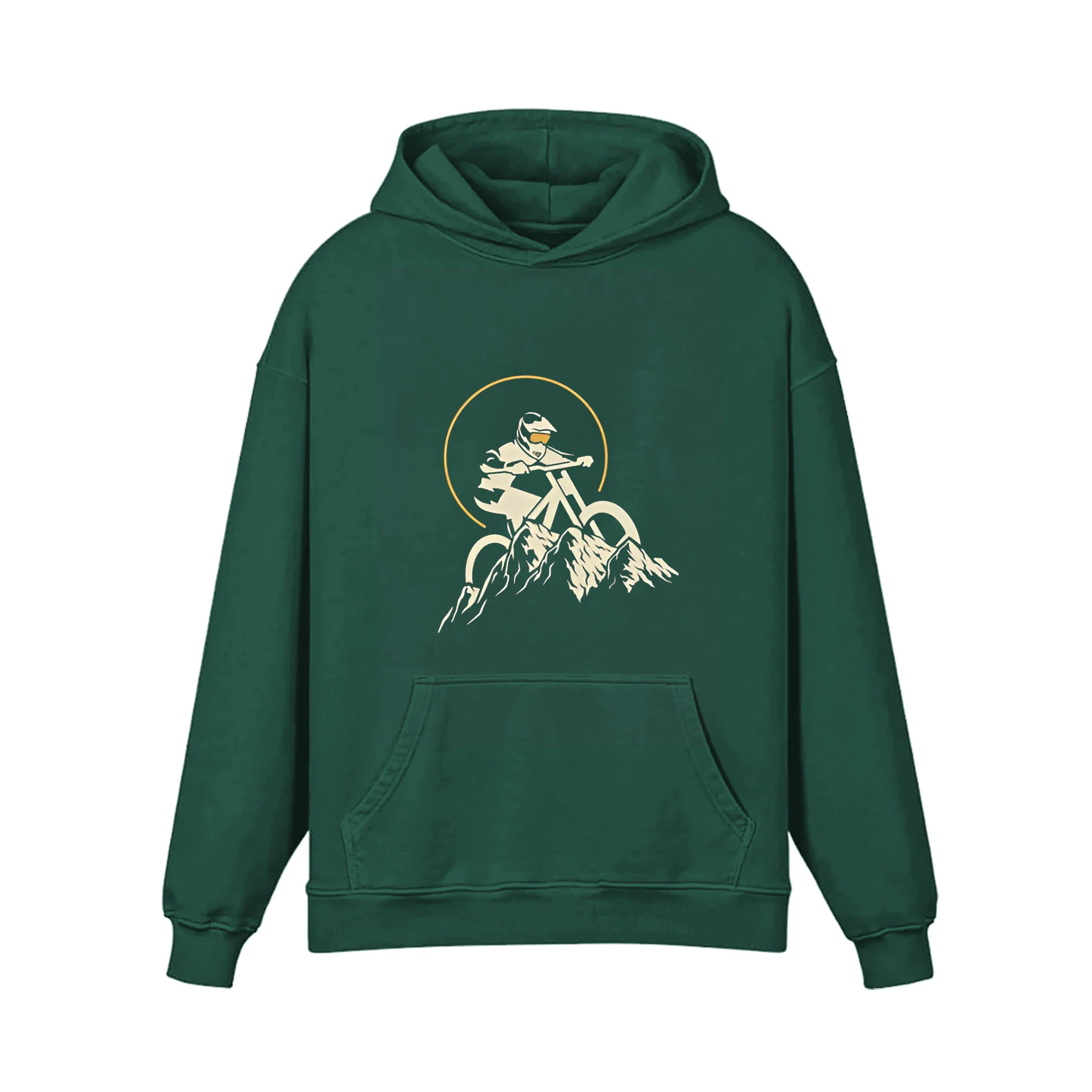 Cycling In The Snowy Mountains Hoodie - Image 3
