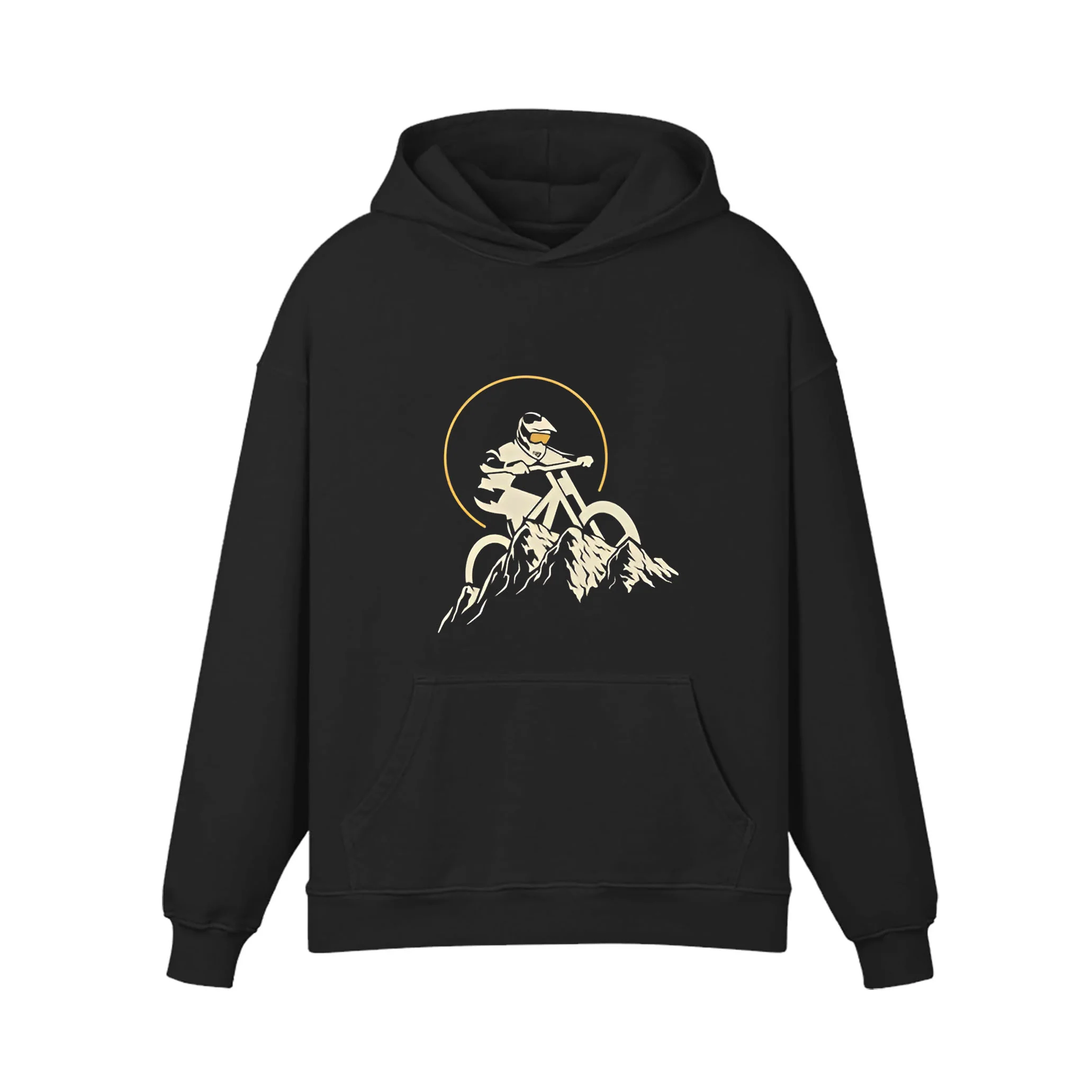 Cycling In The Snowy Mountains Hoodie - Image 4