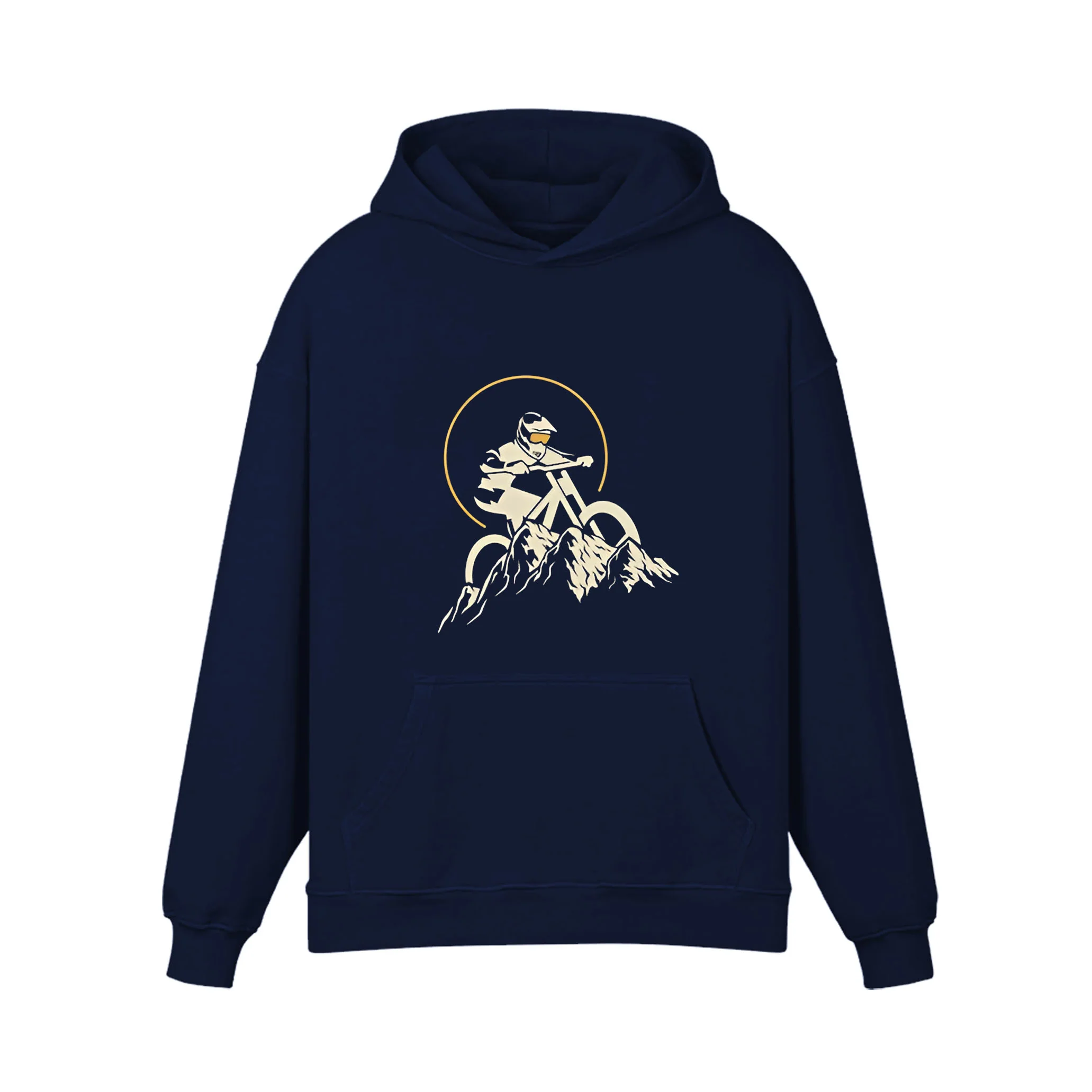 Cycling In The Snowy Mountains Hoodie - Image 5