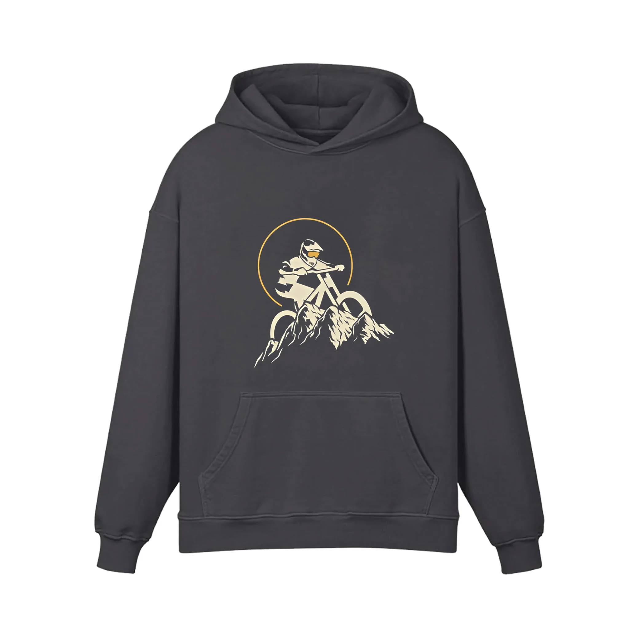 Cycling In The Snowy Mountains Hoodie - Image 6