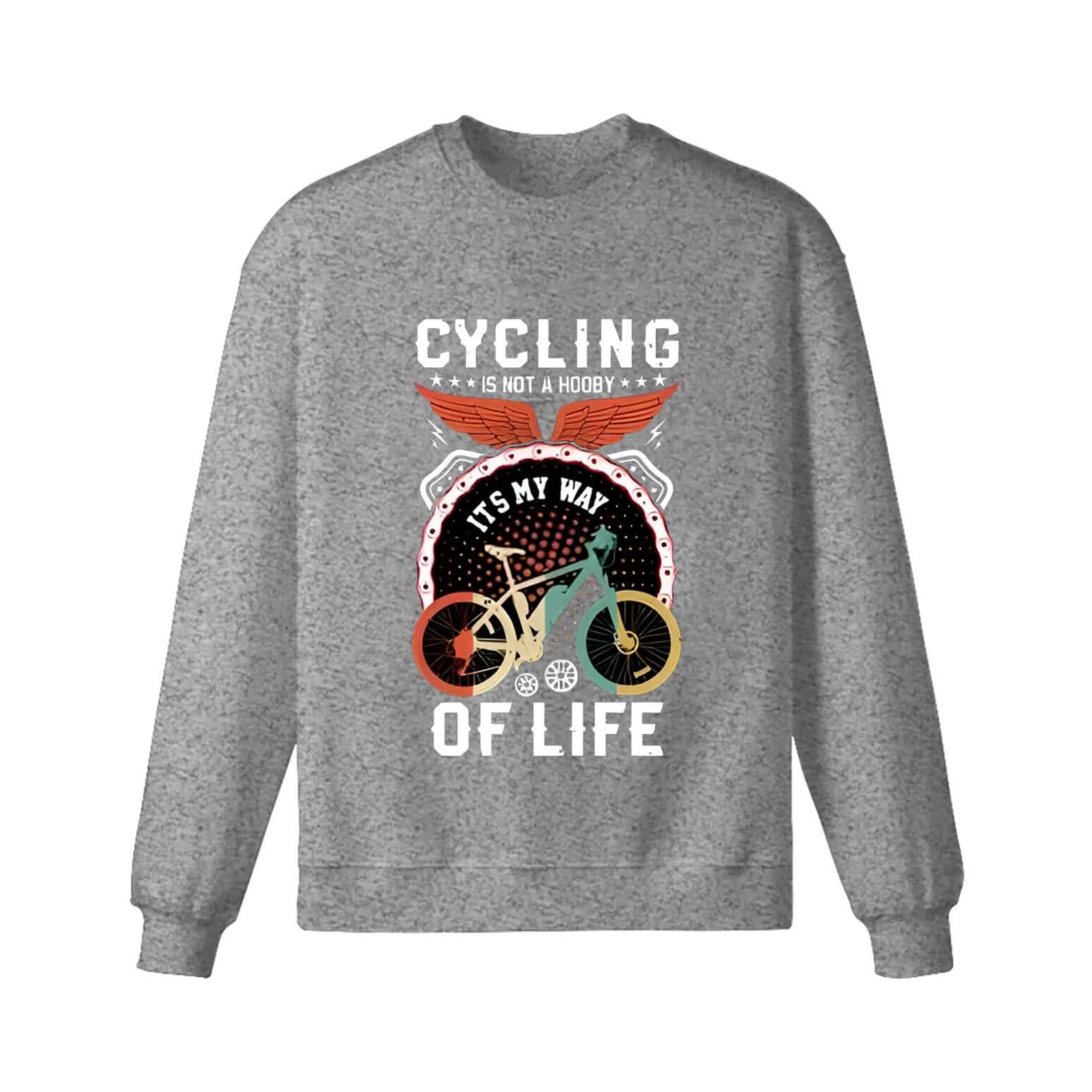 Cycling Is Not a Hooby It s My Way Of Life Sweatshirt - Image 4