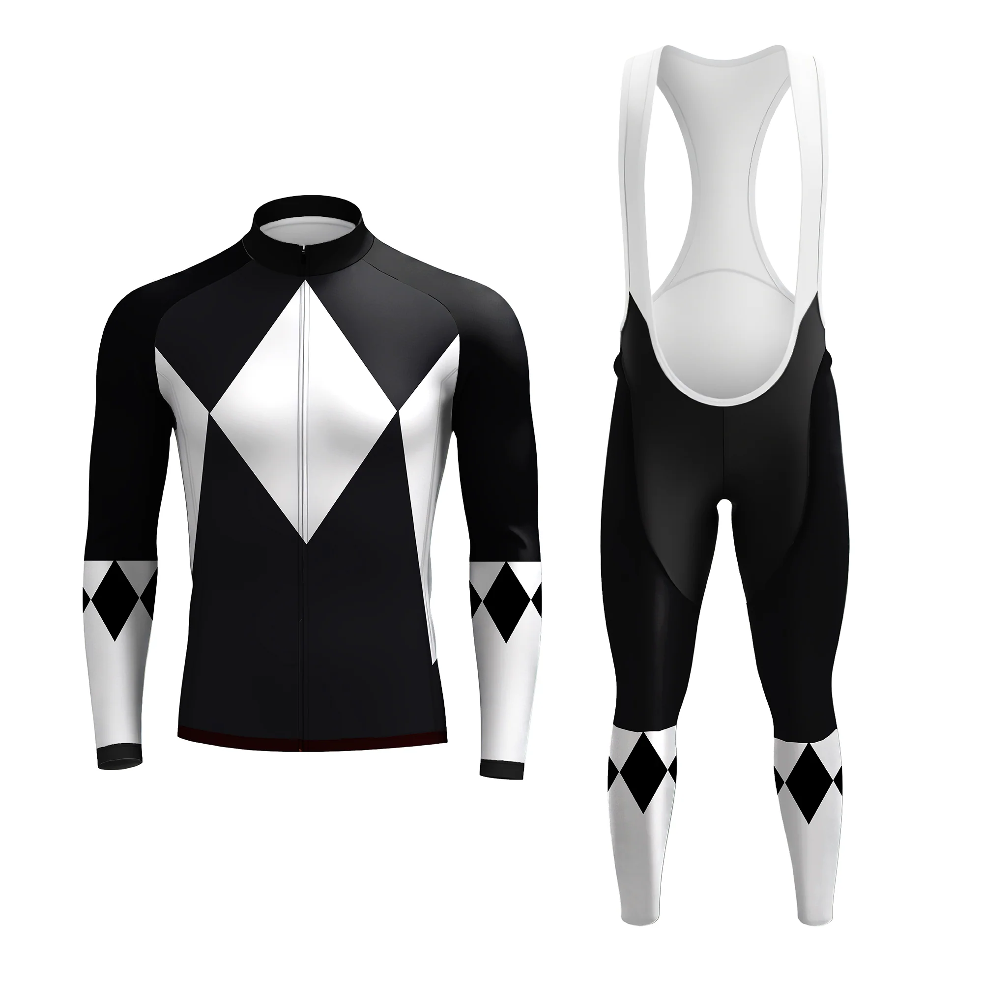 Cycling Rangers Black Men's Long Sleeve Cycling Kit
