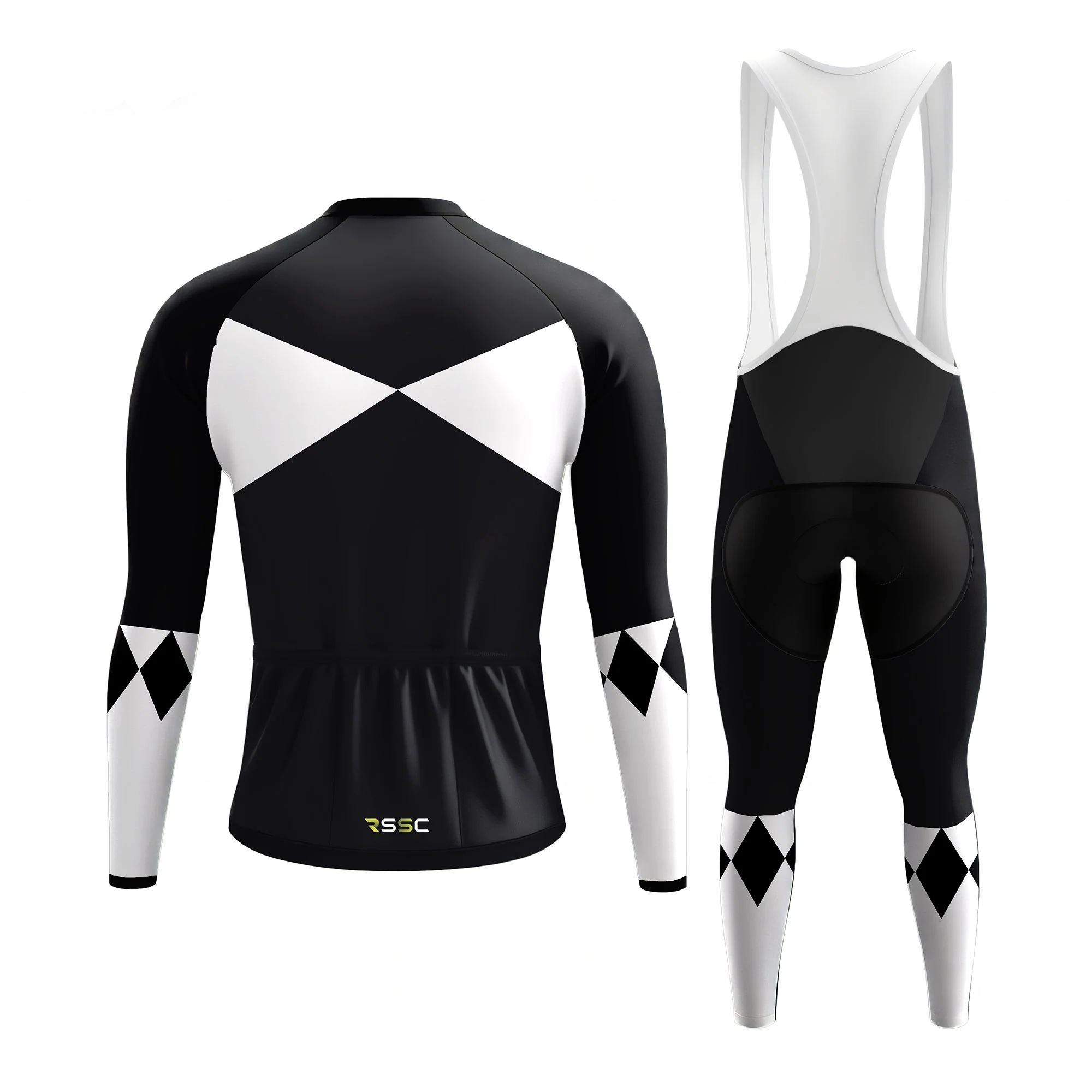 Cycling Rangers Black Men's Long Sleeve Cycling Kit - Image 2