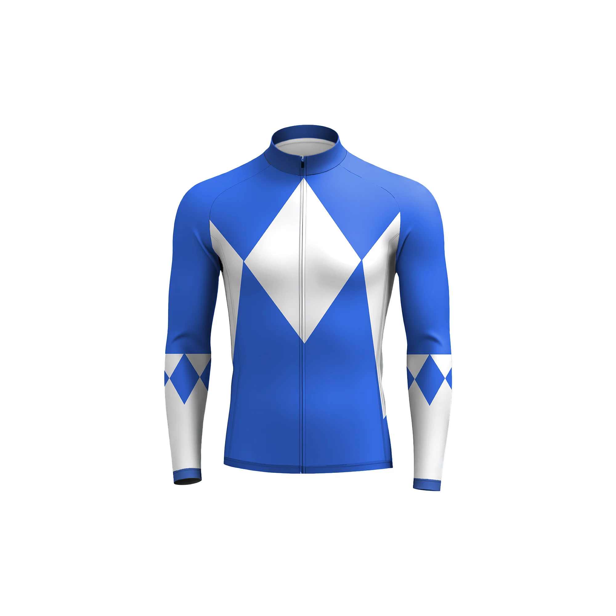 Cycling Rangers Blue Men's Long Sleeve Cycling Kit - Image 3