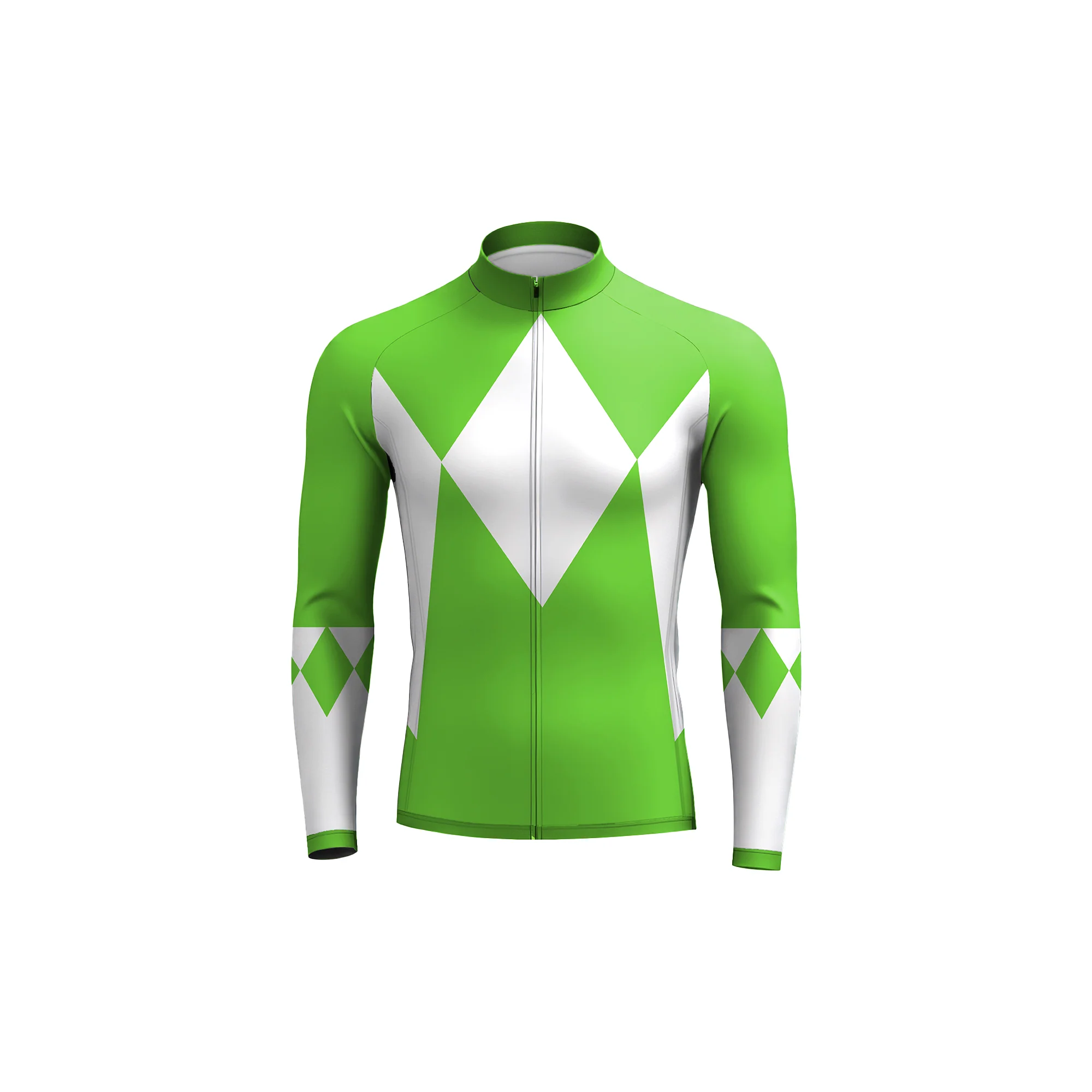 Cycling Rangers Green Men's Long Sleeve Cycling Kit - Image 3