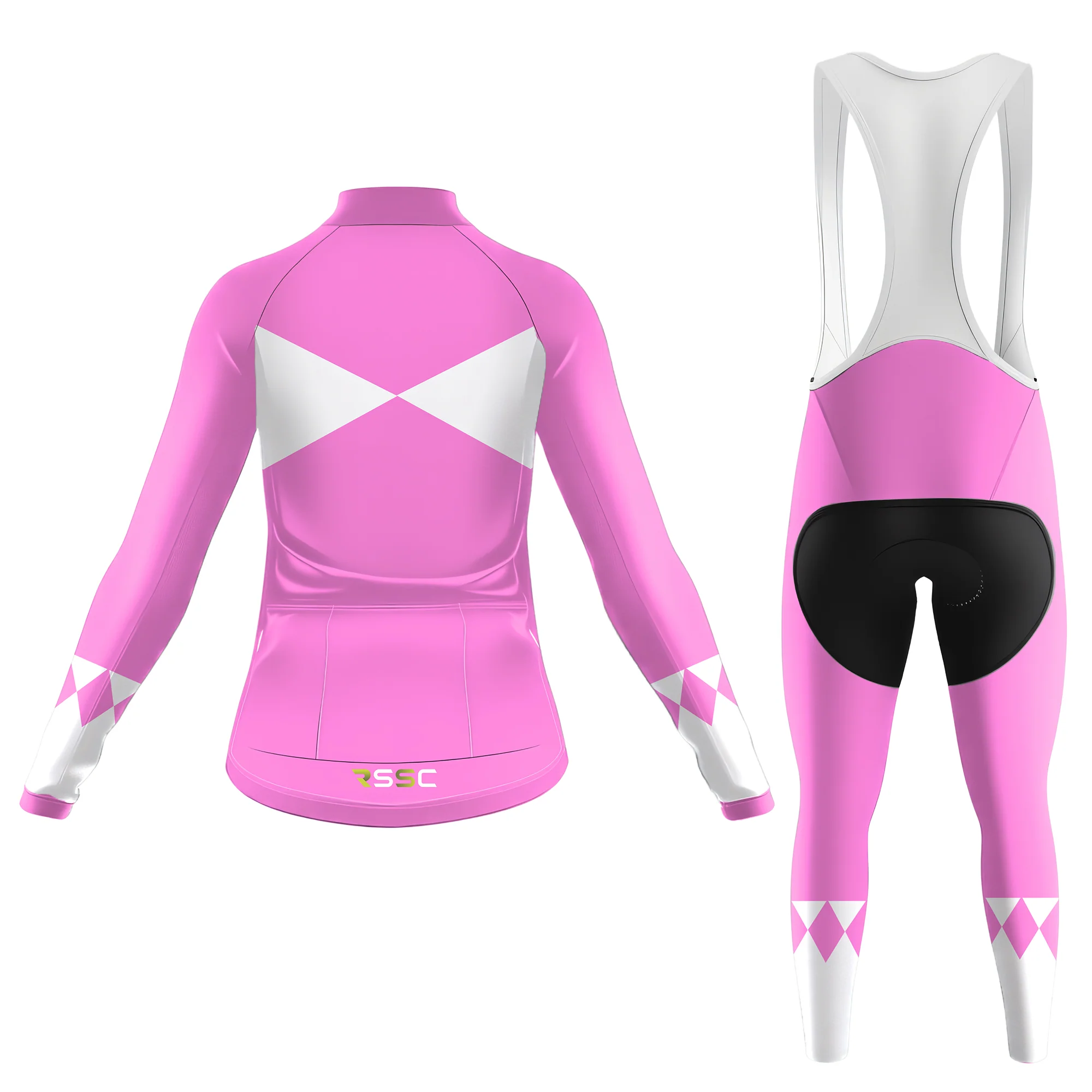 Cycling Rangers Pink Women's Long Sleeve Cycling Kit - Image 2