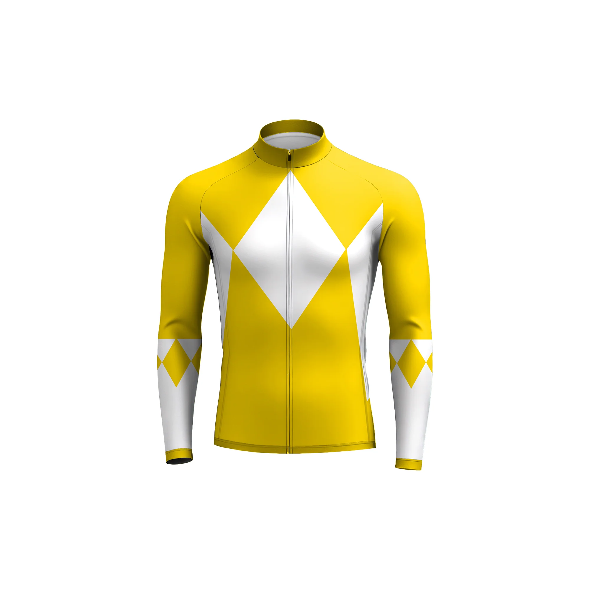 Cycling Rangers Yellow Men's Long Sleeve Cycling Kit - Image 3