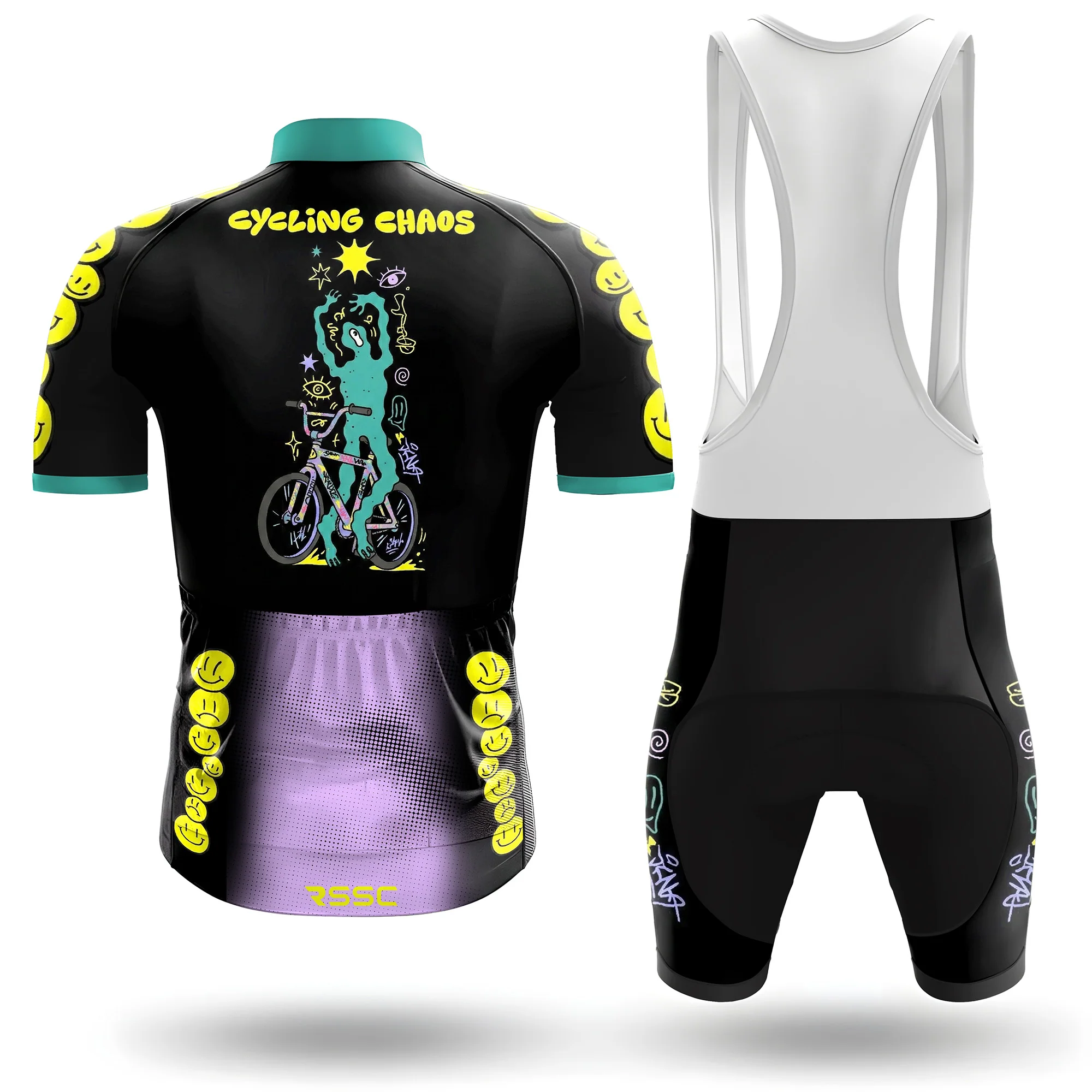 CYCLIST CHAOS Men's Short Sleeve Cycling Kit - Image 2