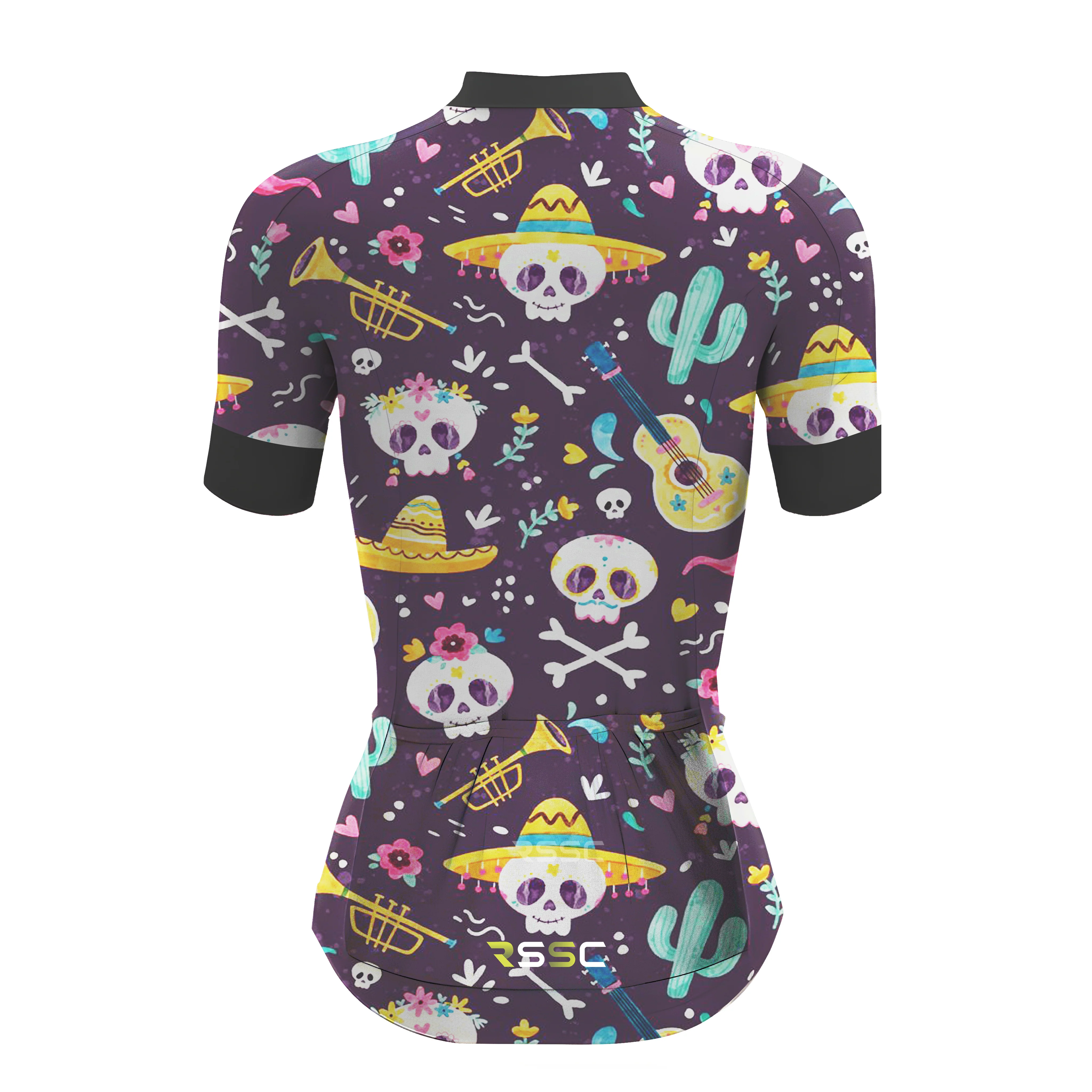 Death Skull Women's Short Sleeve Cycling Kit - Image 4