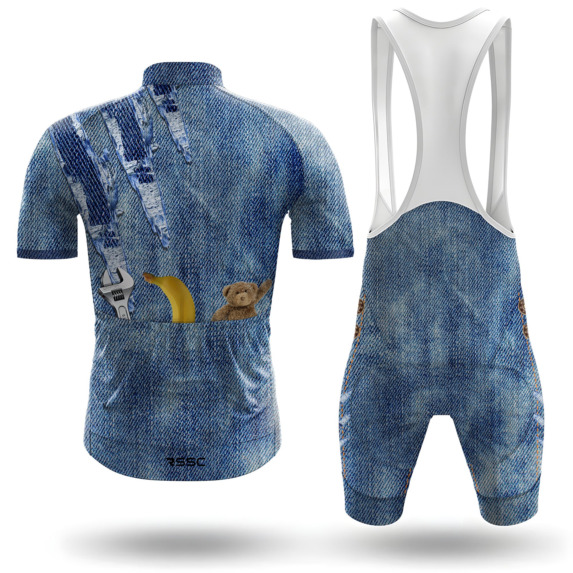 Denim Flux Pro Men's Short Sleeve Cycling Kit - Image 2