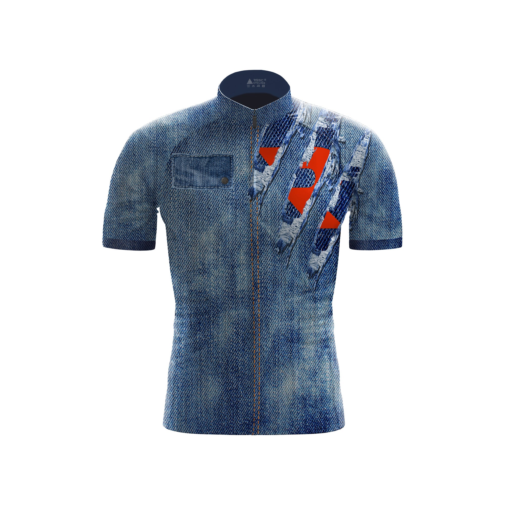 Denim Flux Pro Men's Short Sleeve Cycling Kit - Image 3