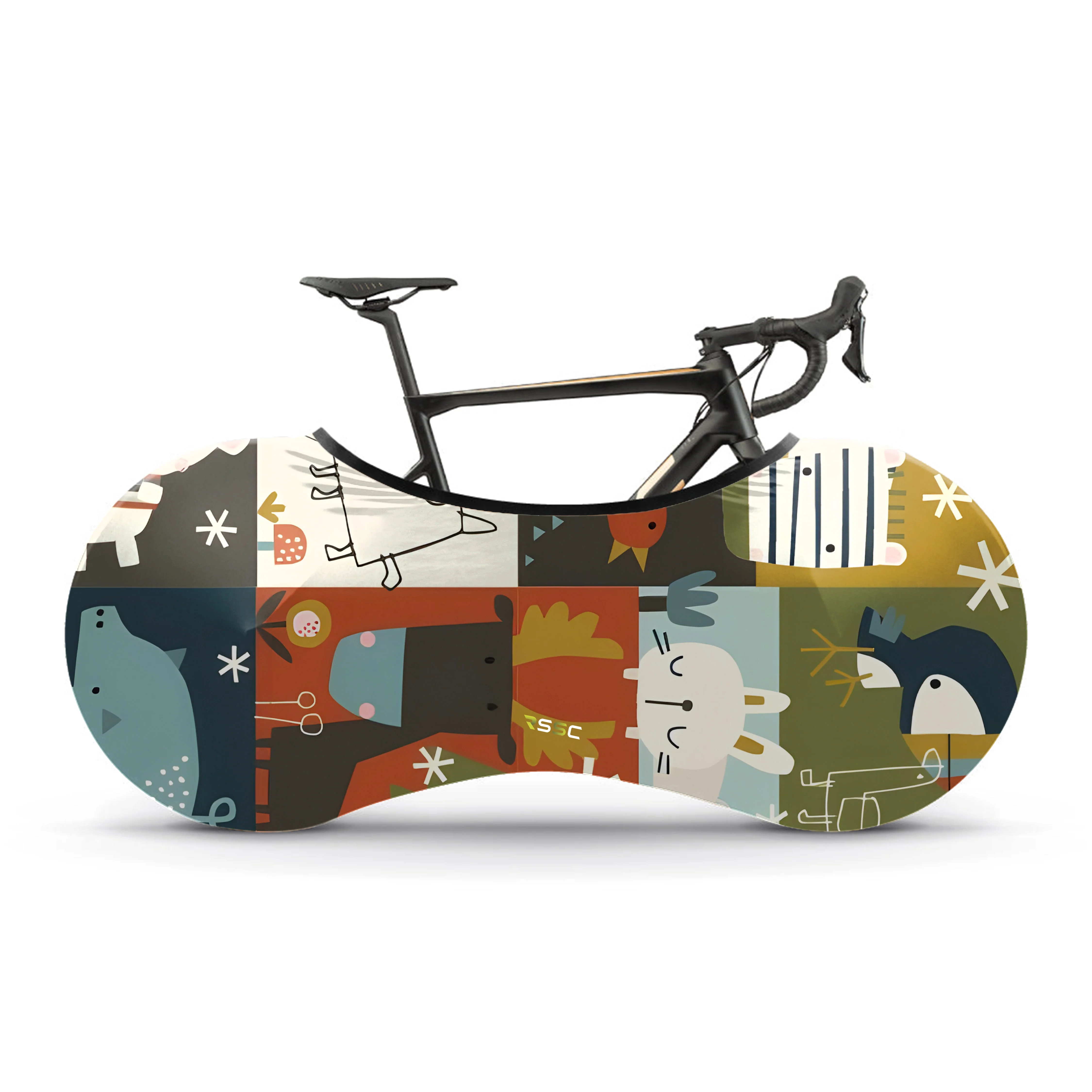Dog Creative Picture Bicycle Wheels Cover