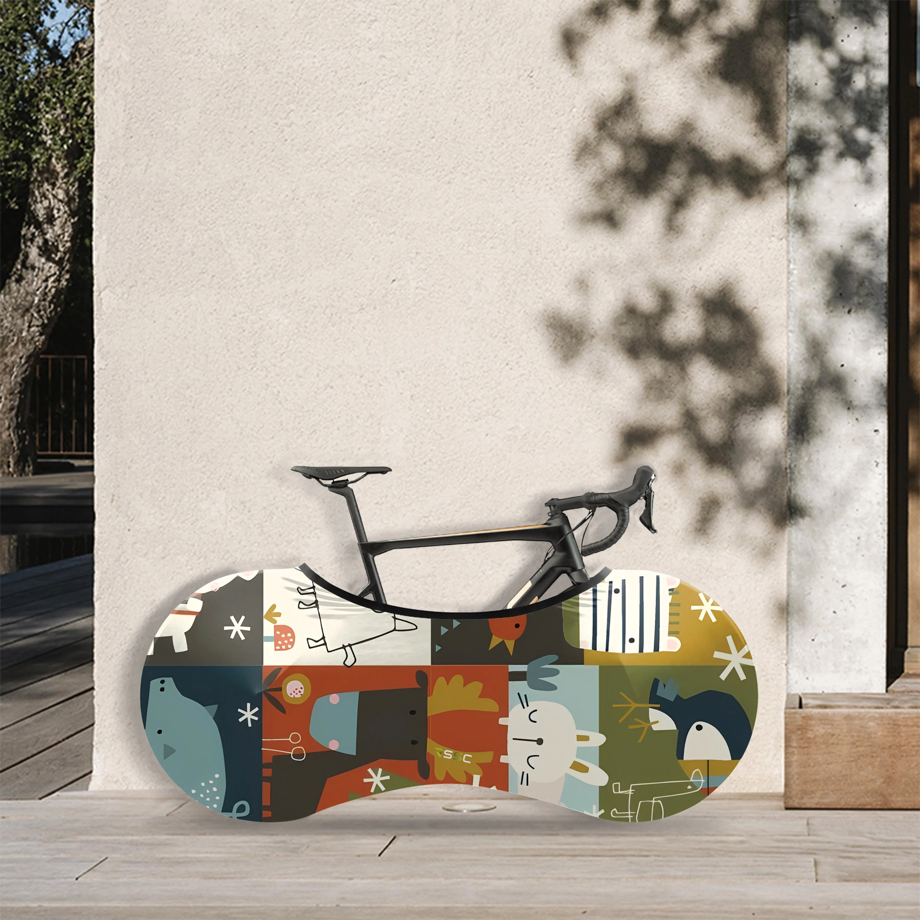 Dog Creative Picture Bicycle Wheels Cover - Image 2