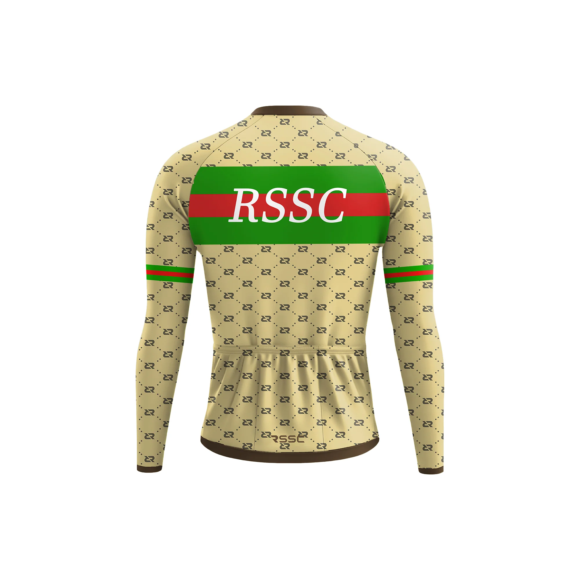 Emerald Stripe Men's Long Sleeve Cycling Kit - Image 4