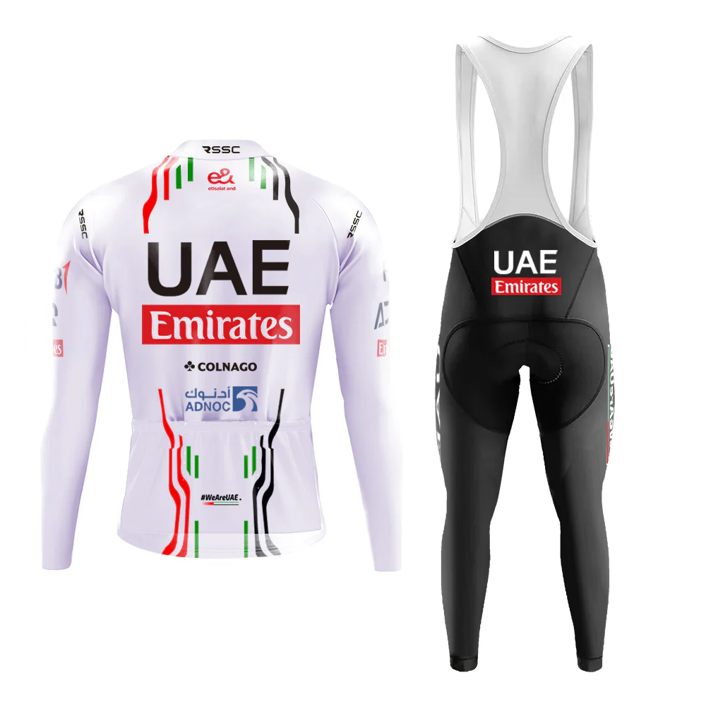 Emirates Fleet UAE Men's Long Sleeve Cycling Kit - Image 2