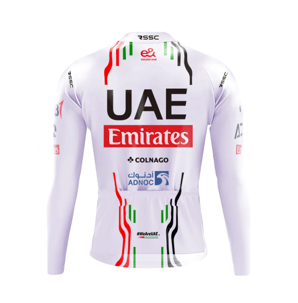 Emirates Fleet UAE Men's Long Sleeve Cycling Kit - Image 4