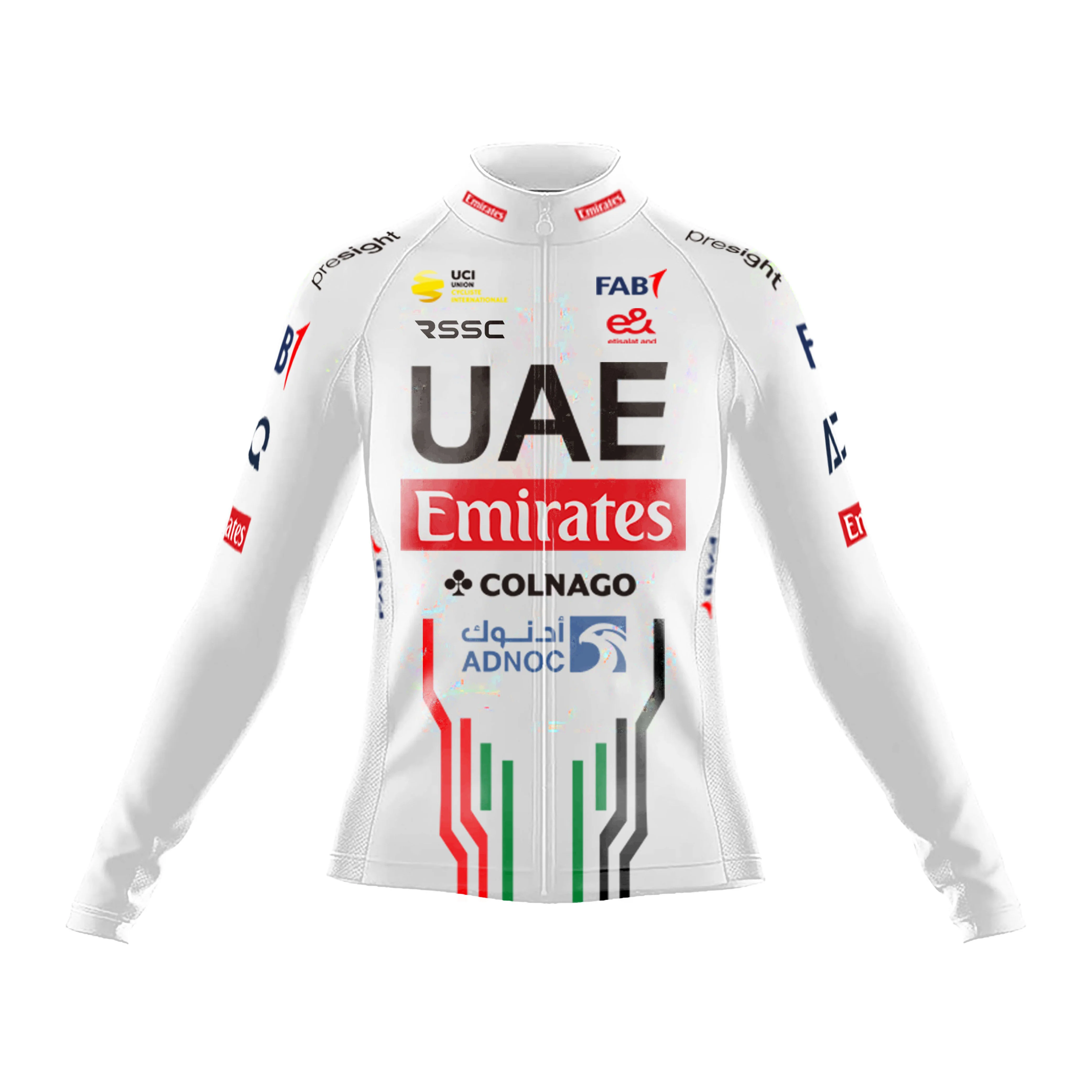 Emirates Fleet UAE Women's Long Sleeve Cycling Kit - Image 3