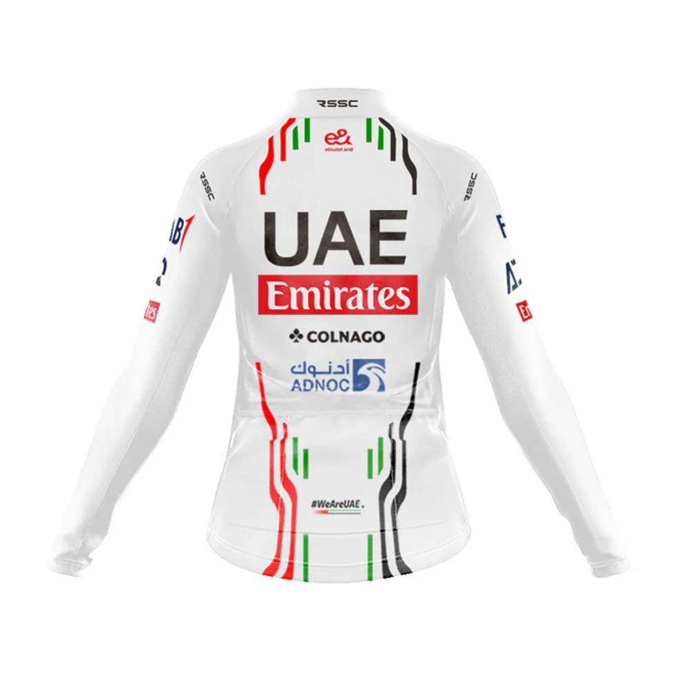 Emirates Fleet UAE Women's Long Sleeve Cycling Kit - Image 4