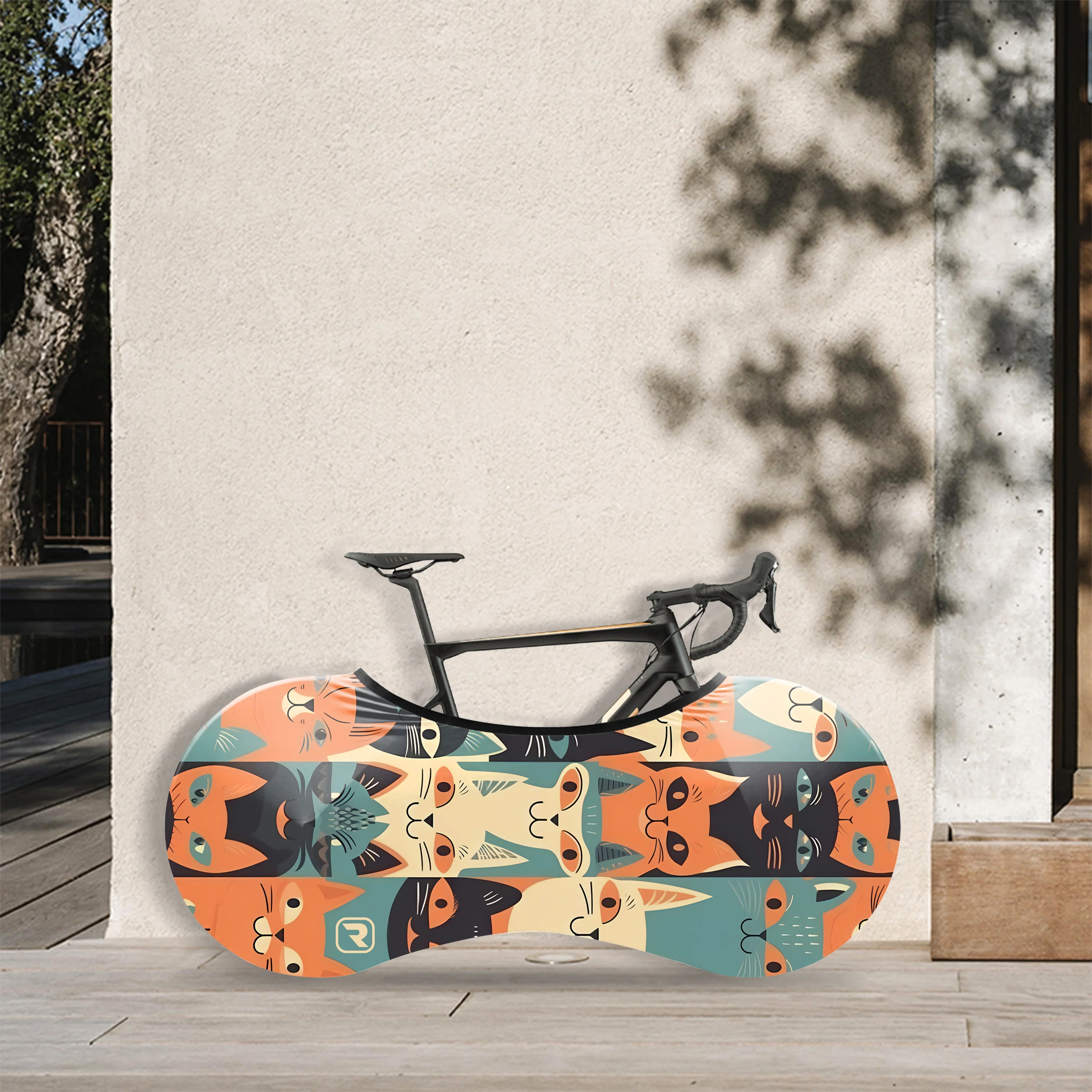 Emoticon Cat Bicycle Wheels Cover - Image 2