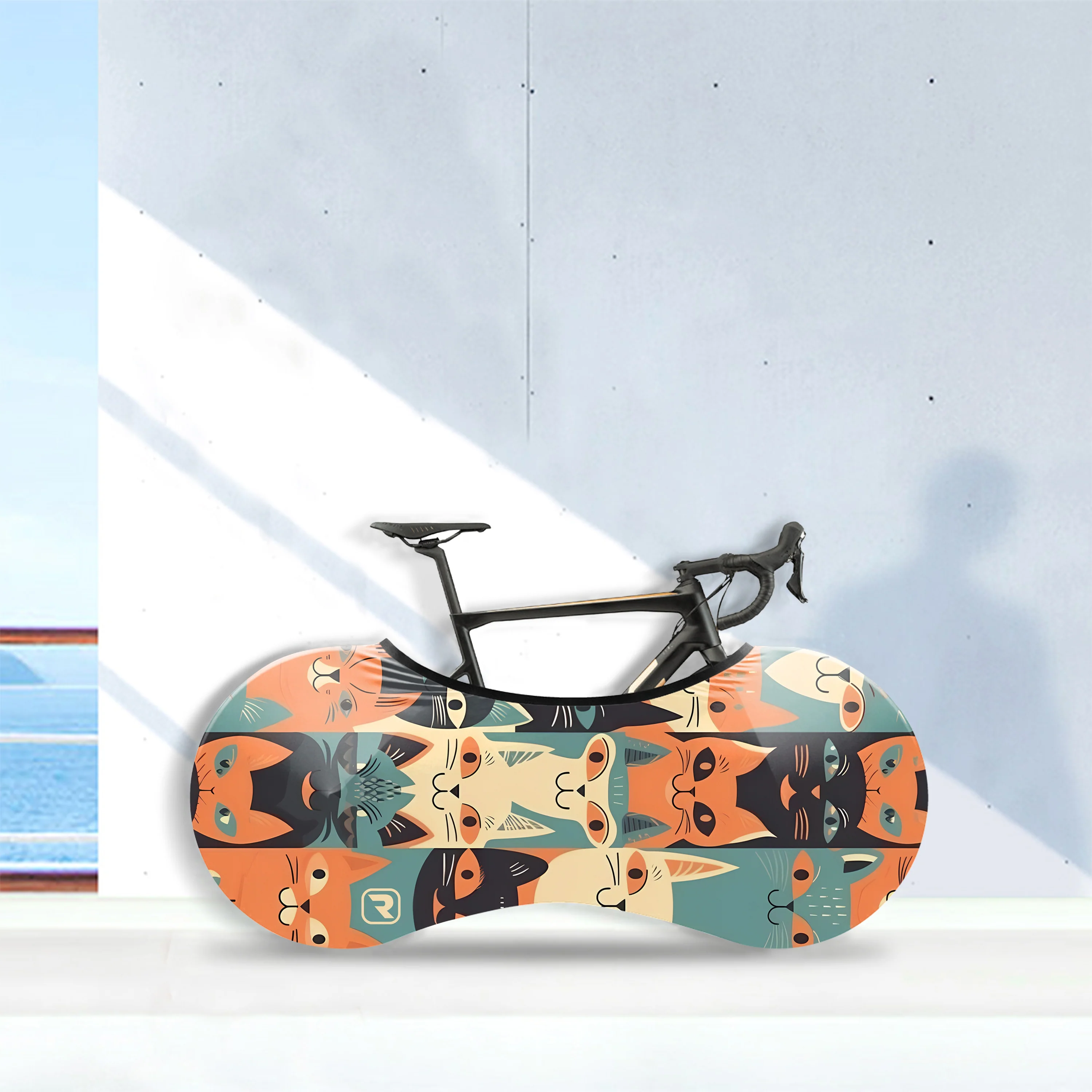 Emoticon Cat Bicycle Wheels Cover - Image 5