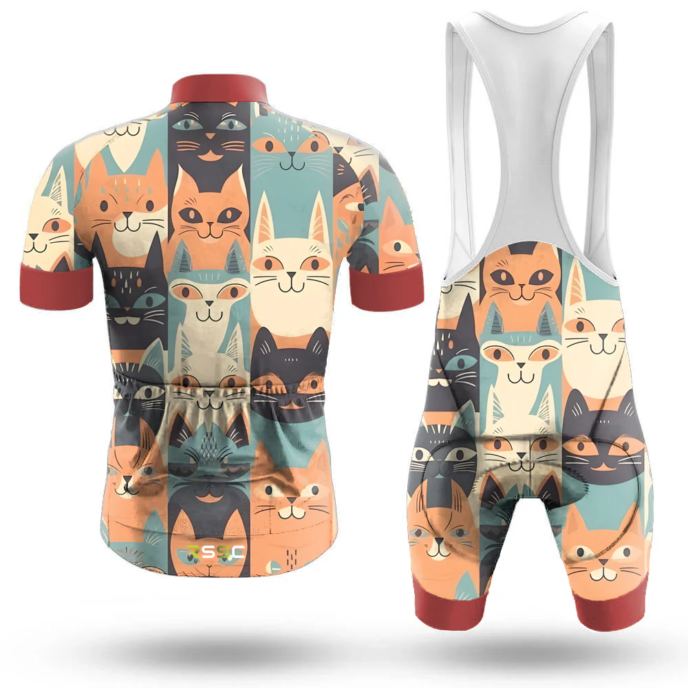 Emoticon Cat Men's Cycling Kit - Image 2