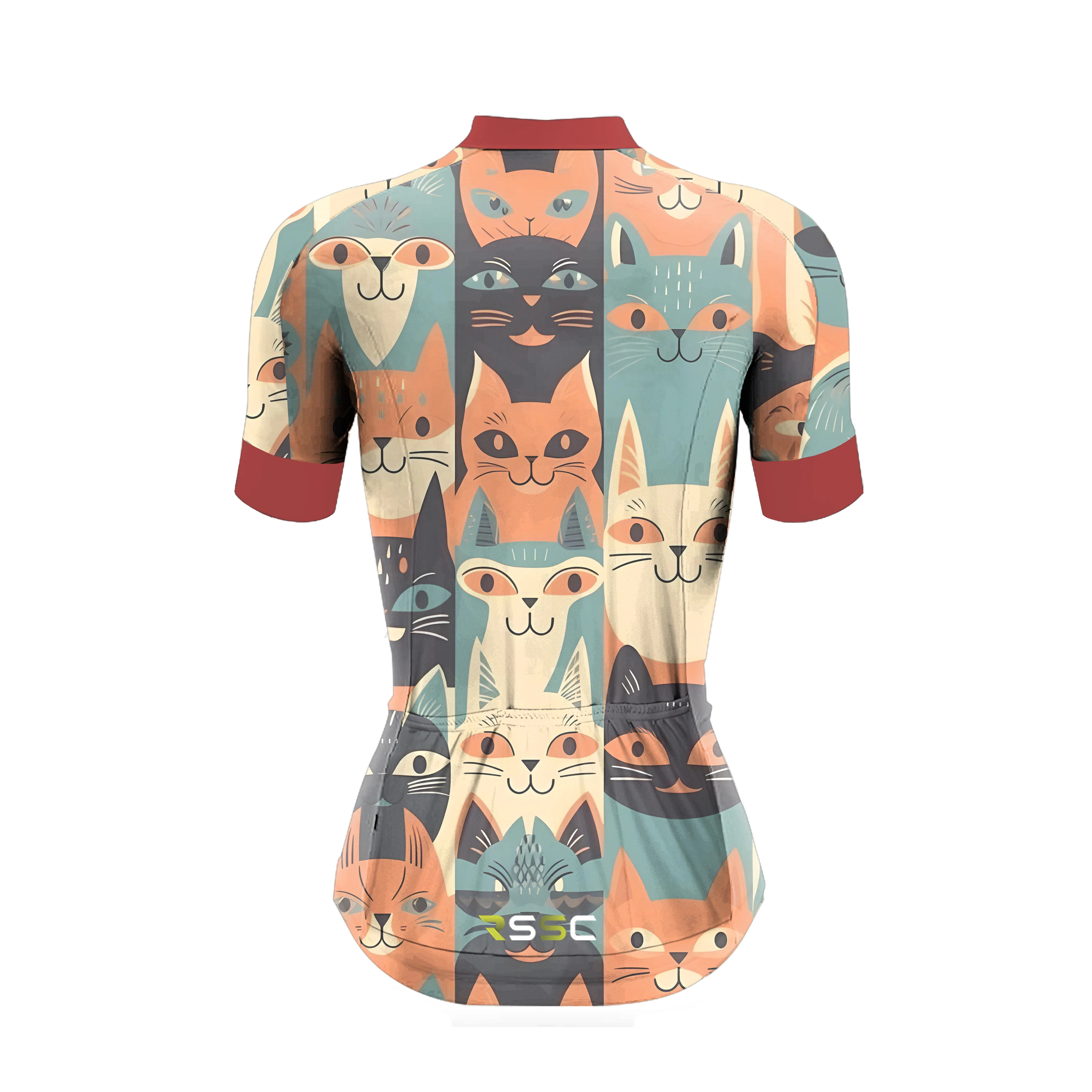 Emoticon Cat Women's Short Sleeve Cycling Kit - Image 4