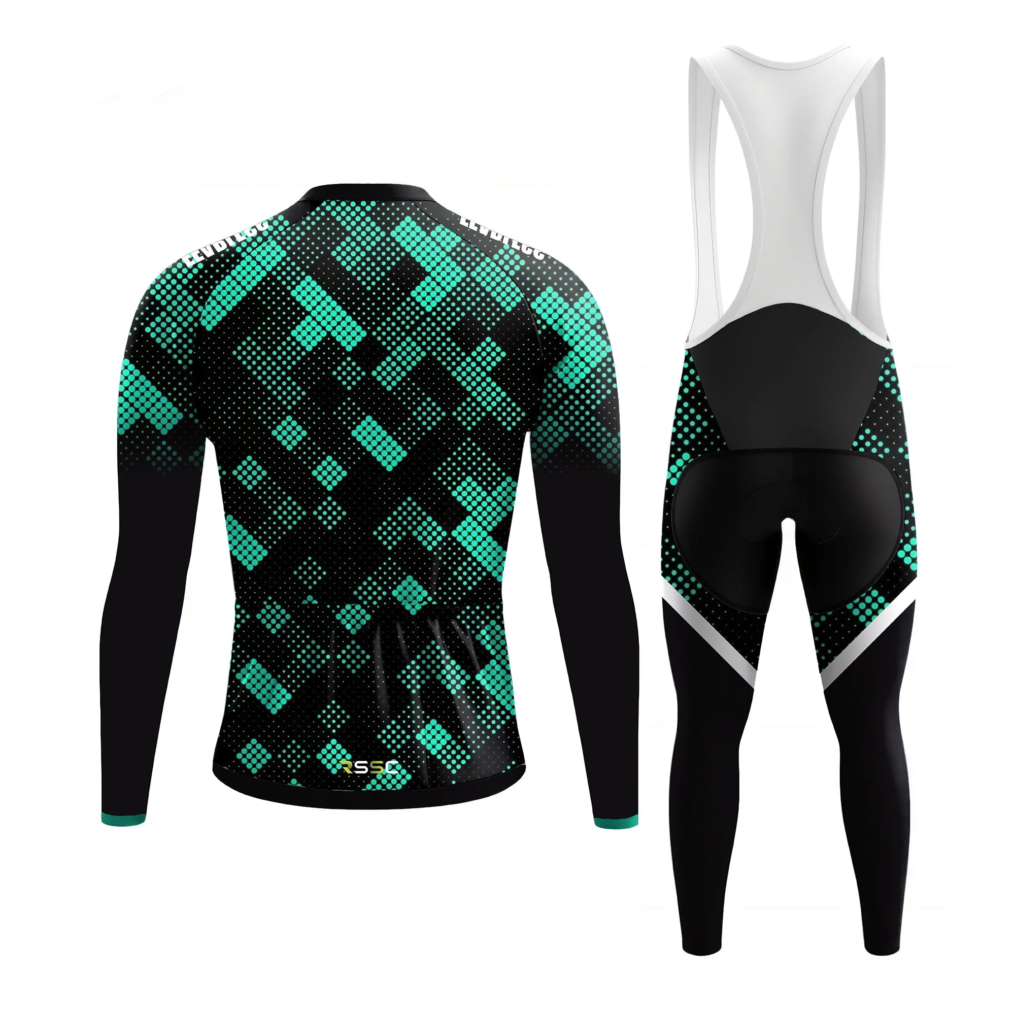 Fearless Green Men's Long Sleeve Cycling Kit - Image 2