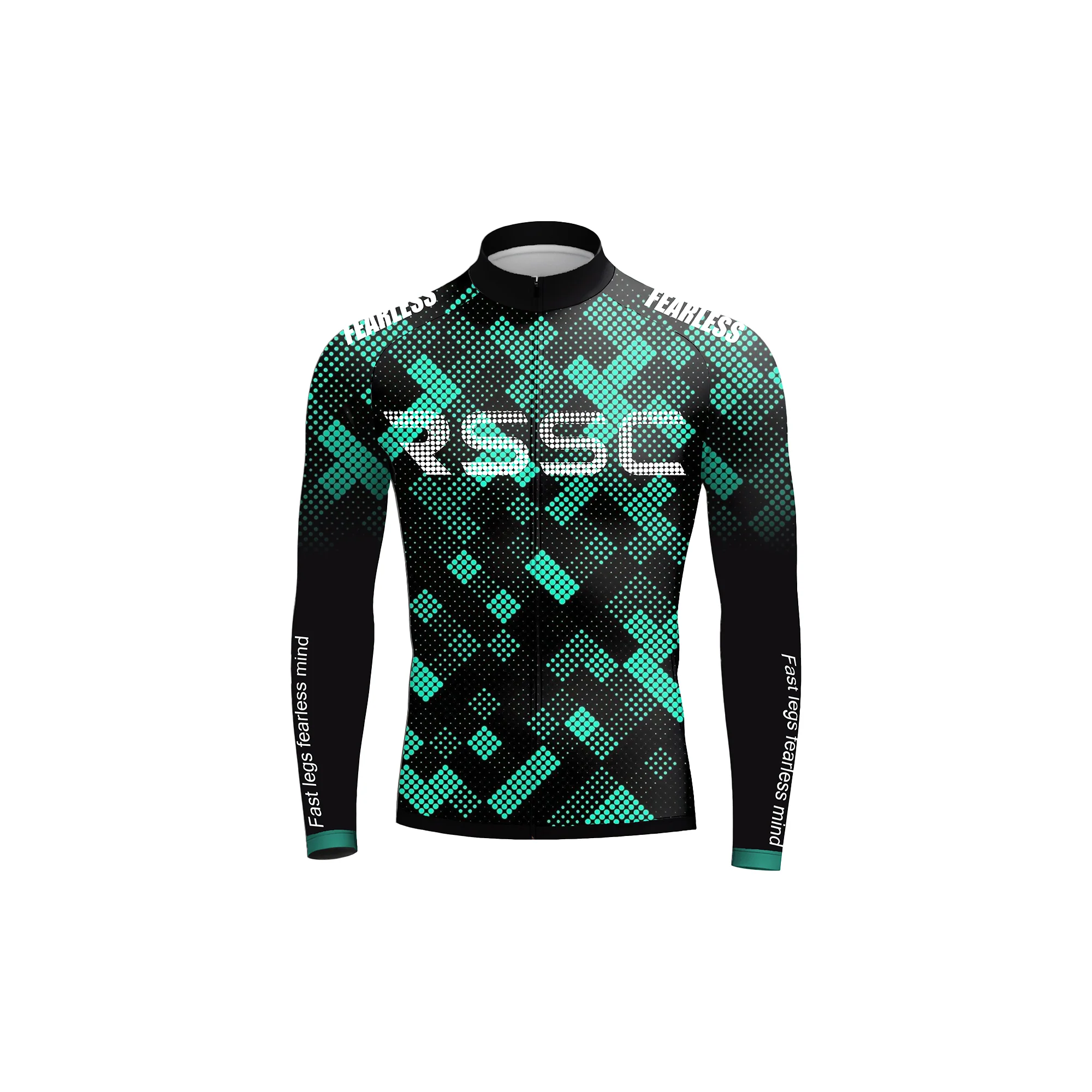 Fearless Green Men's Long Sleeve Cycling Kit - Image 3
