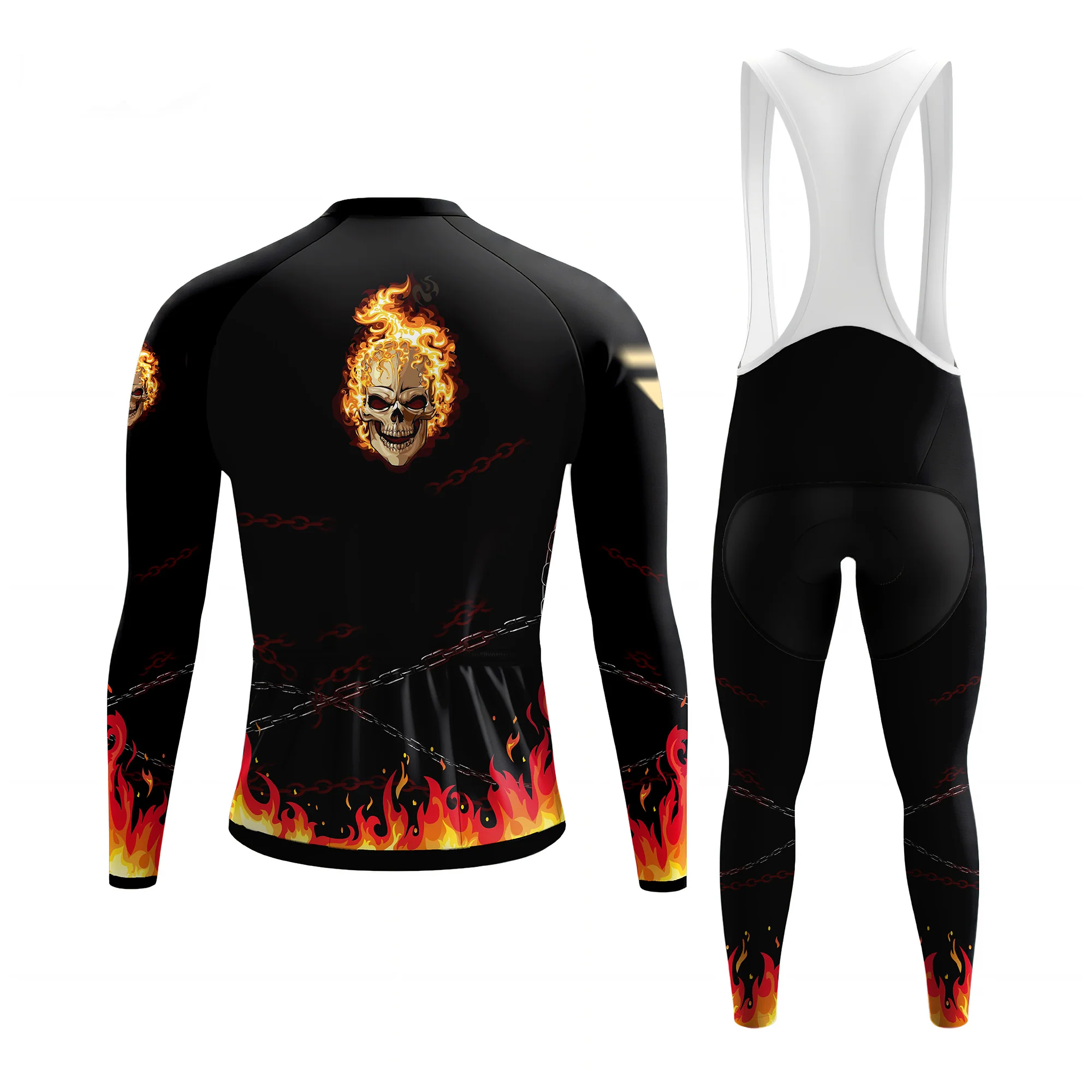 Flame of Retribution Men's Long Sleeve Cycling Kit - Image 2