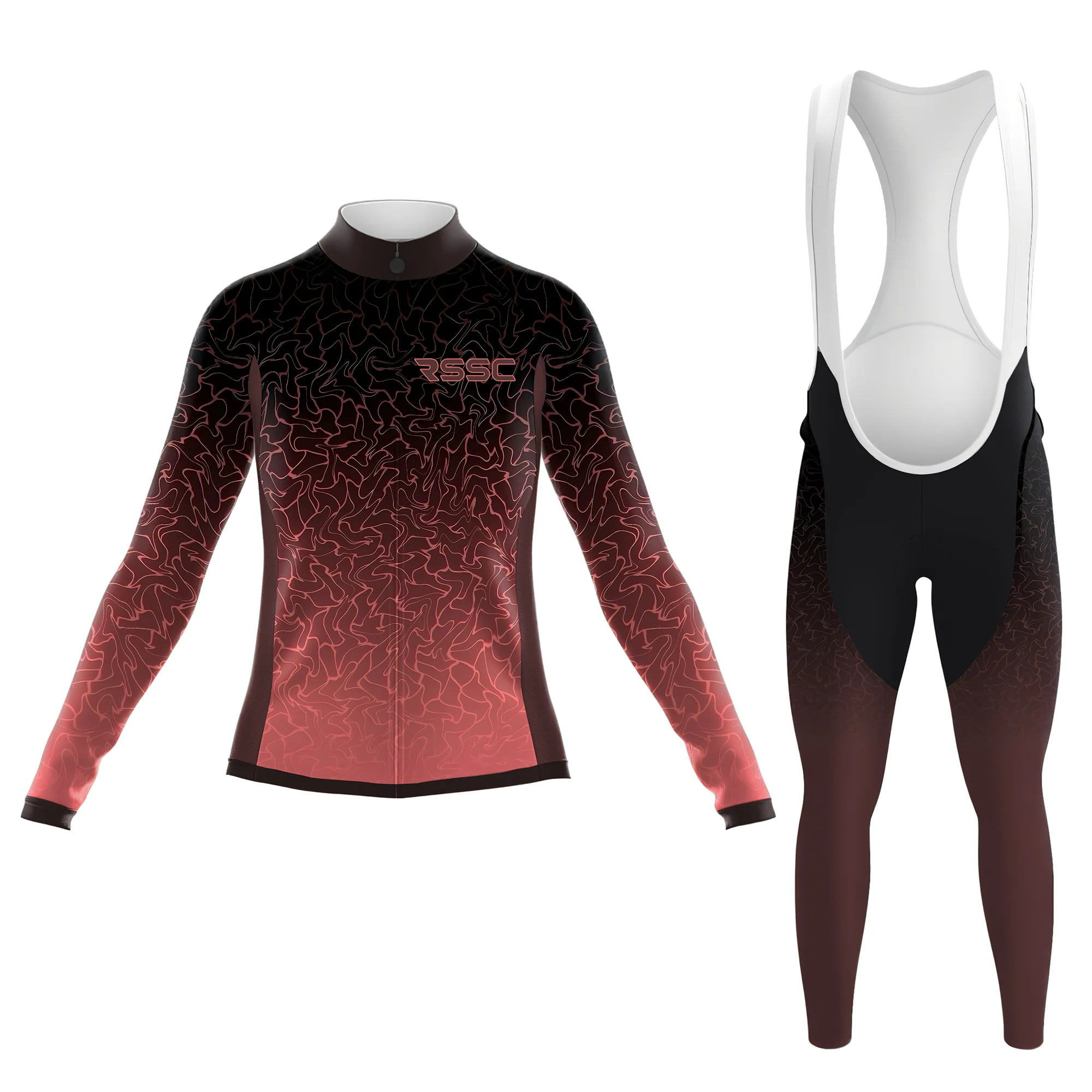 Flowing Pink Women's Long Sleeve Cycling Kit