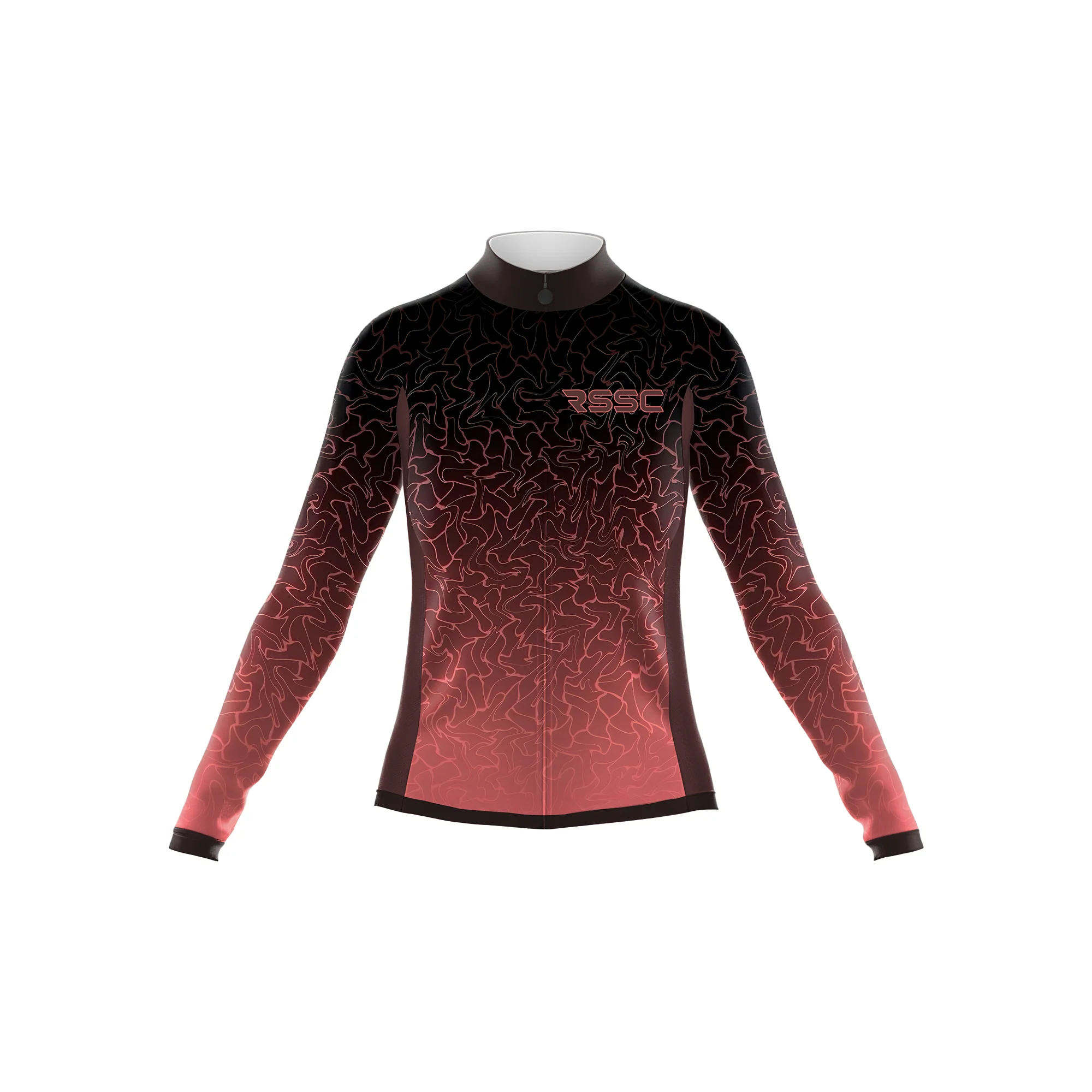 Flowing Pink Women's Long Sleeve Cycling Kit - Image 3